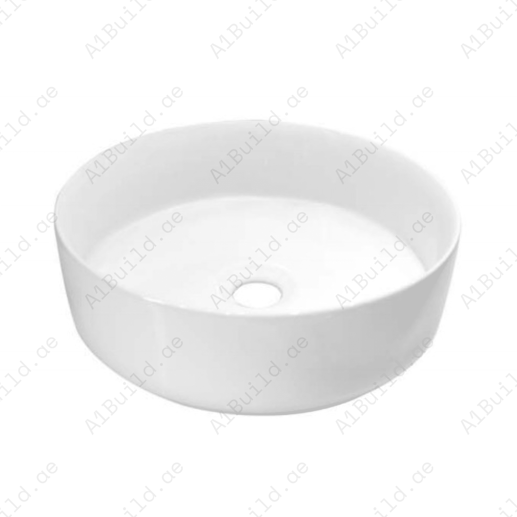 Modern White Countertop Wash Basin – 360x360mm – No Tap Hole
