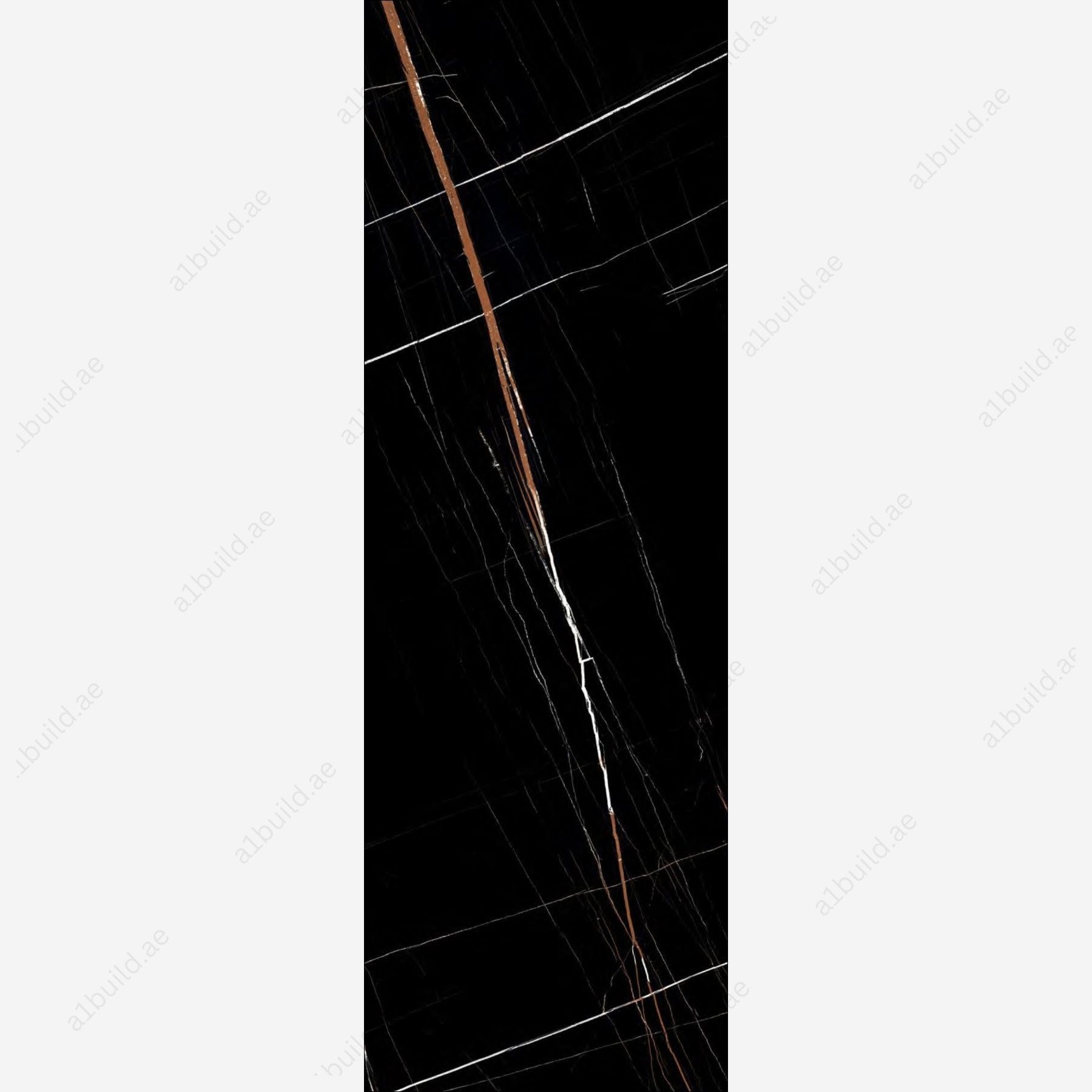 NSL Black (80x240cm 15mm Random High Polished Finished Indoor Floor, Wall & Counter Slabs)