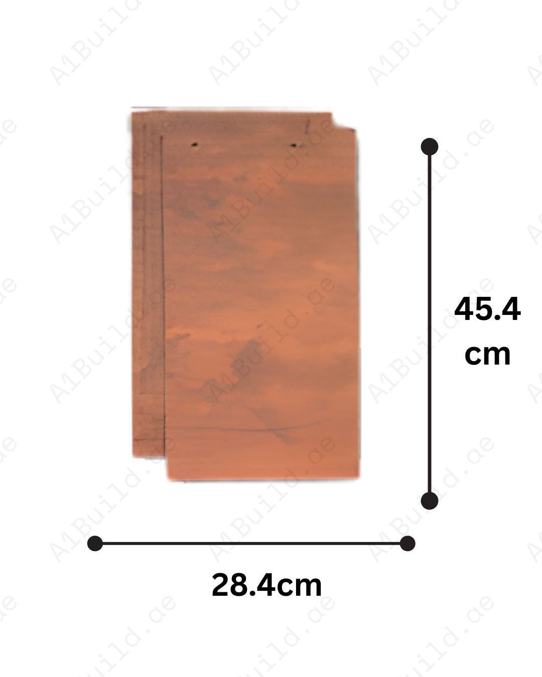 Natura Rust flat roof tile with smooth polish finish. High strength ceramic, fade-resistant color, and superior protection for modern architectural roofs.