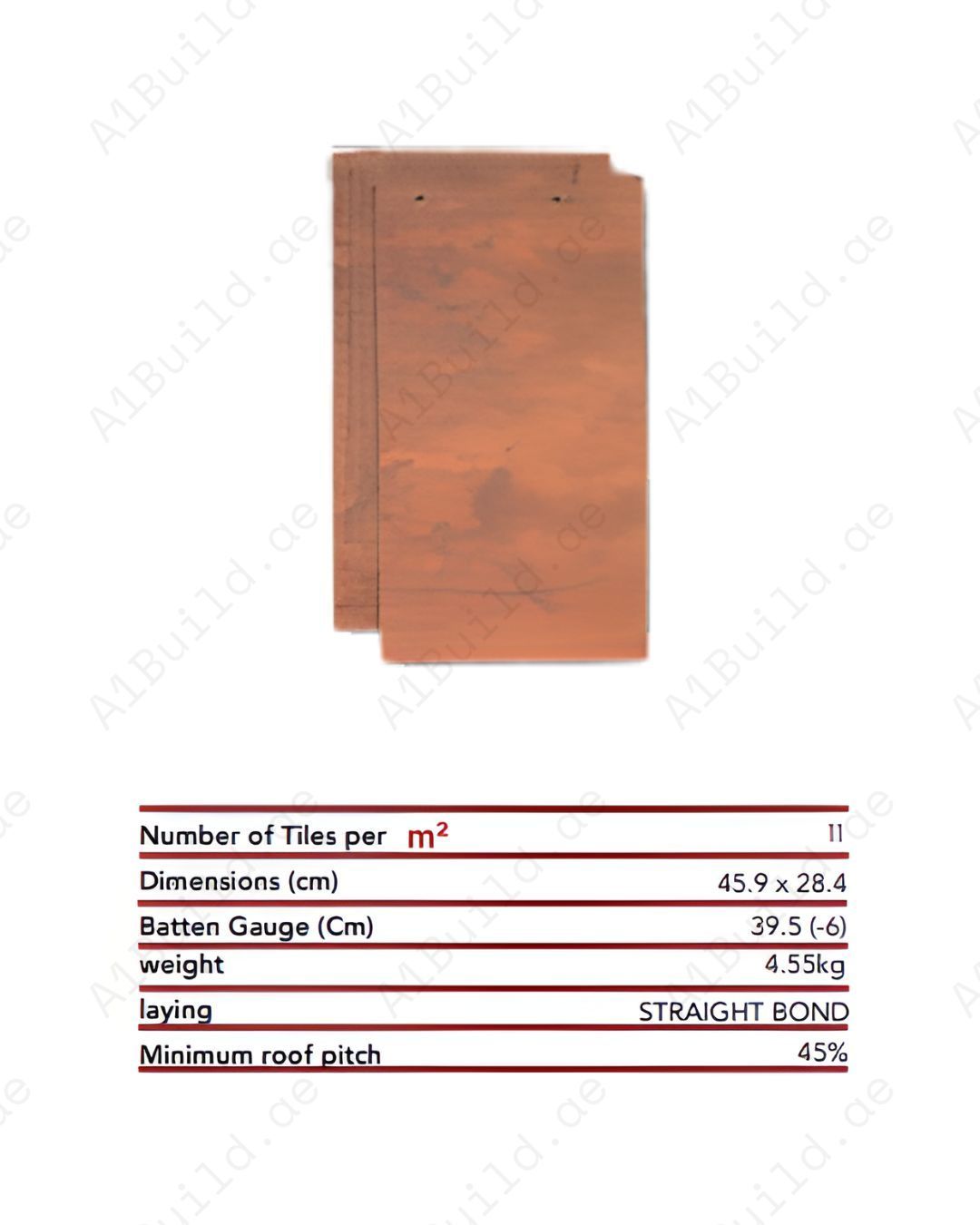 Natura Rust flat roof tile with smooth polish finish. High strength ceramic, fade-resistant color, and superior protection for modern architectural roofs.