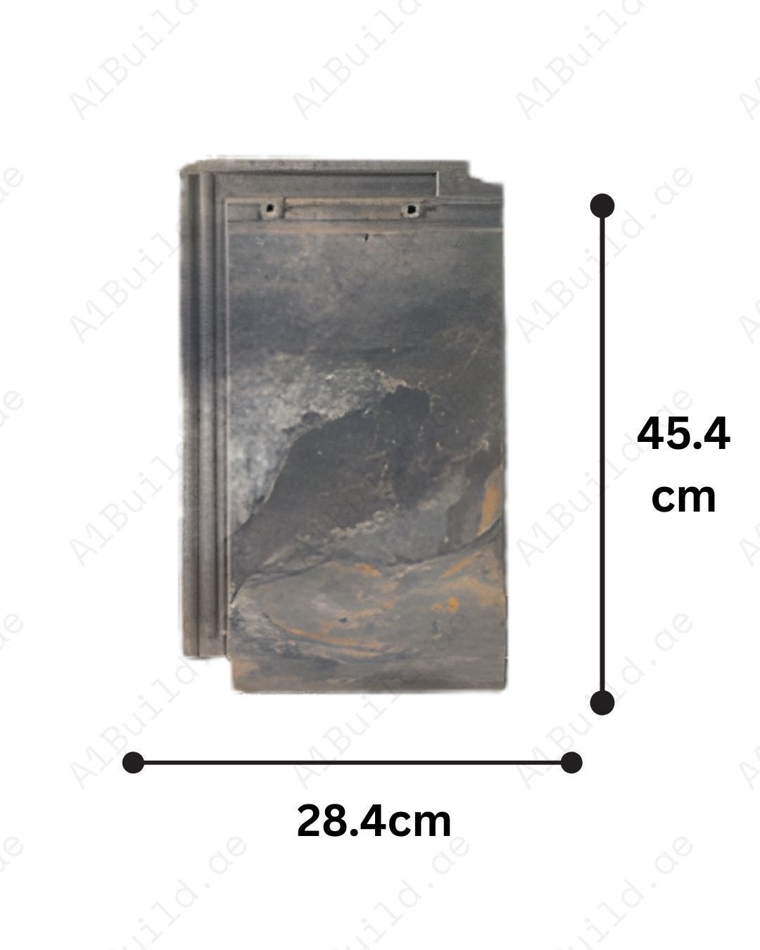 Natura Terra flat polished ceramic roof tile in earth-tone finish. UV-resistant, waterproof, thermally efficient tile with aesthetics & long-lasting durability.