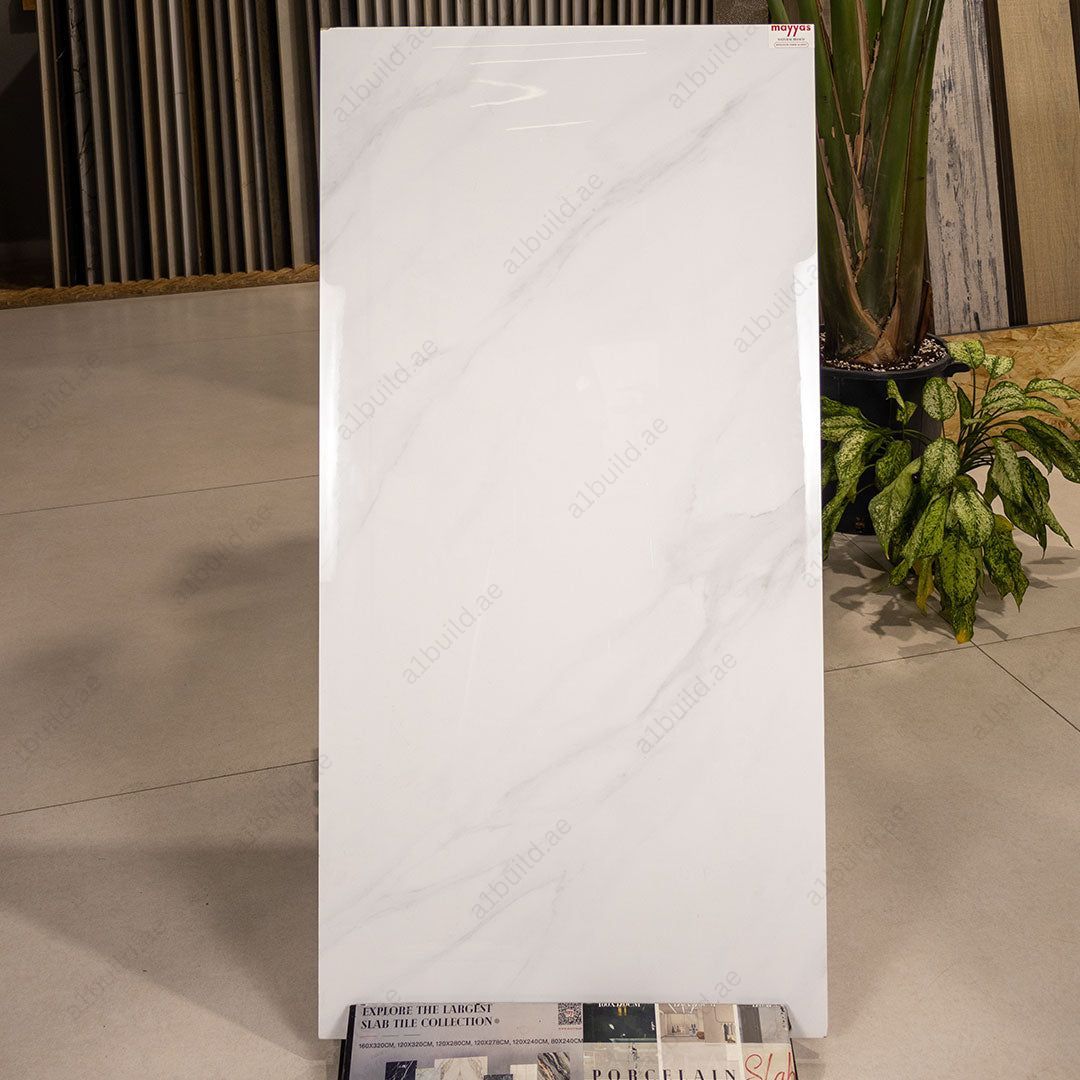 Natural Bianco (60X120cm 09mm Random Polished Porcelain Indoor Floor & Wall Tiles)