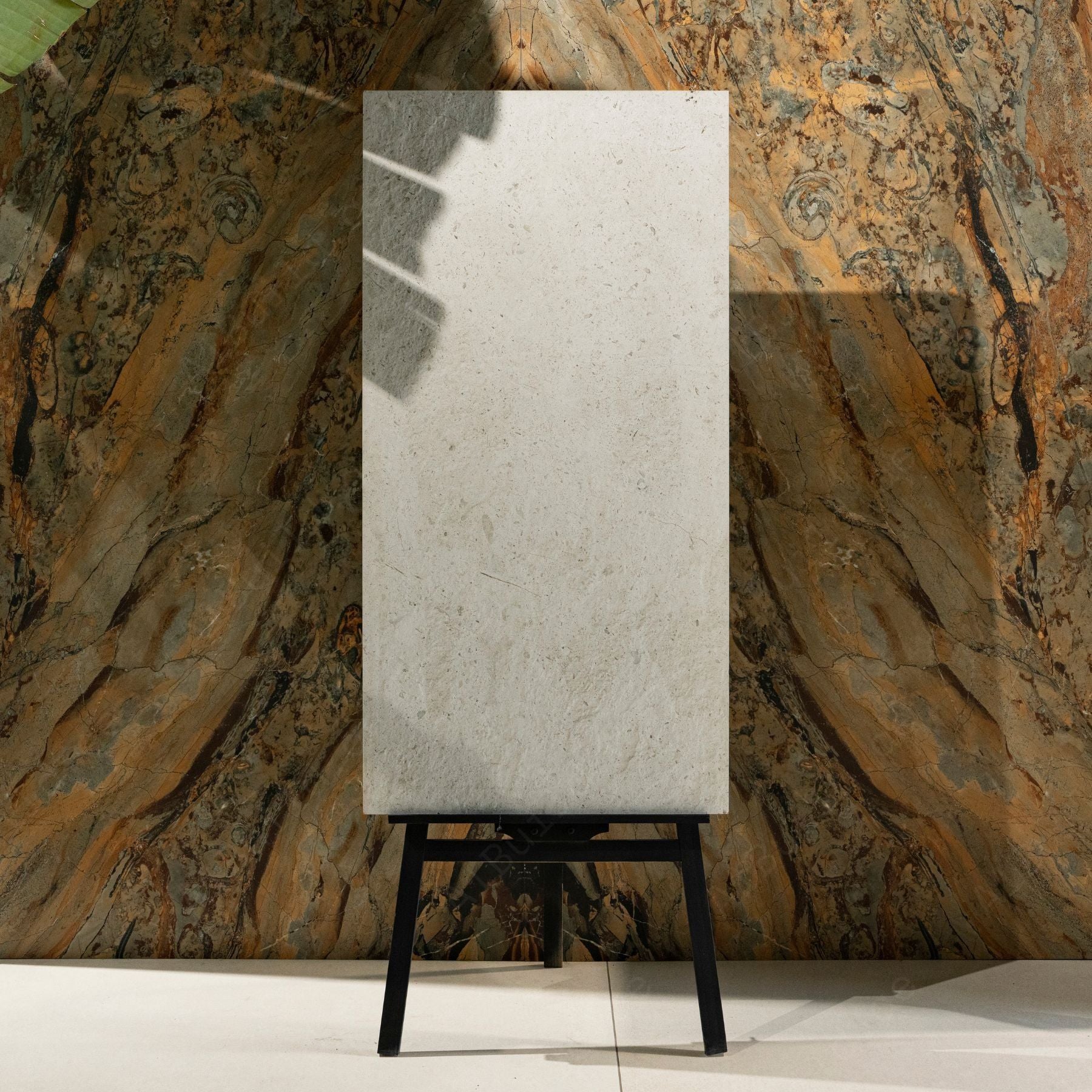 Nest White matt porcelain tile 60x120cm x 2mm with elegant stone look, durable large format surface perfect for modern floors, walls and premium interior spaces.