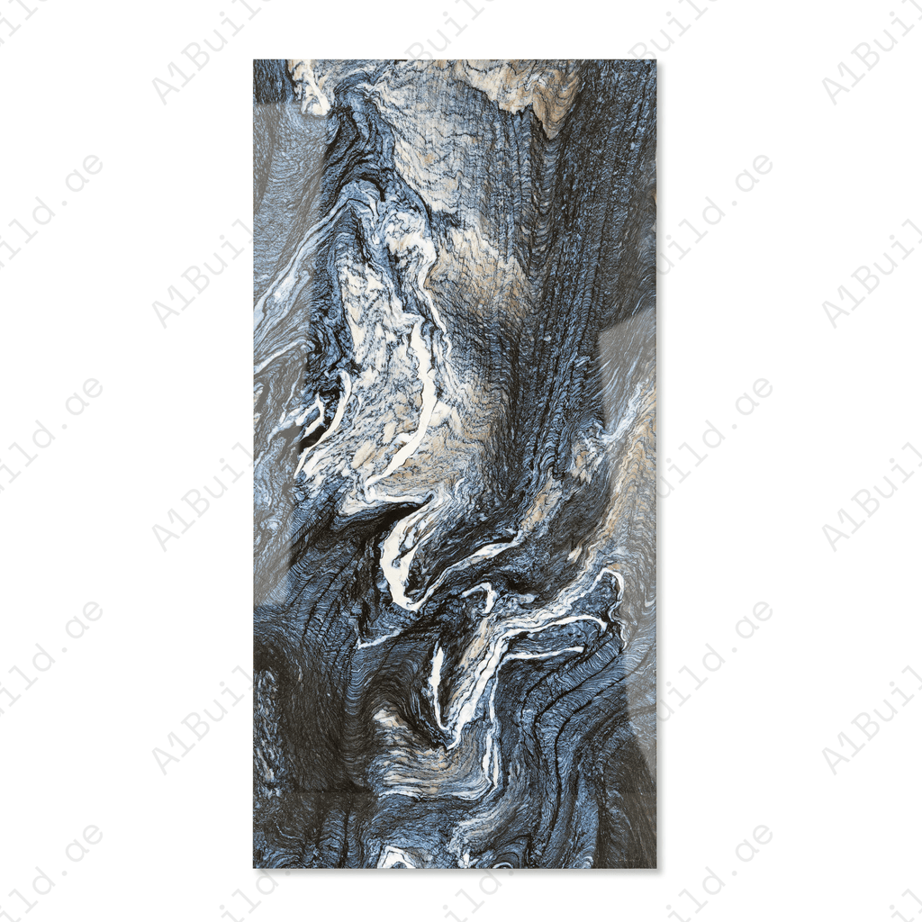 Olympos Azul Marble Look Porcelain Tile 60x120cm 9mm