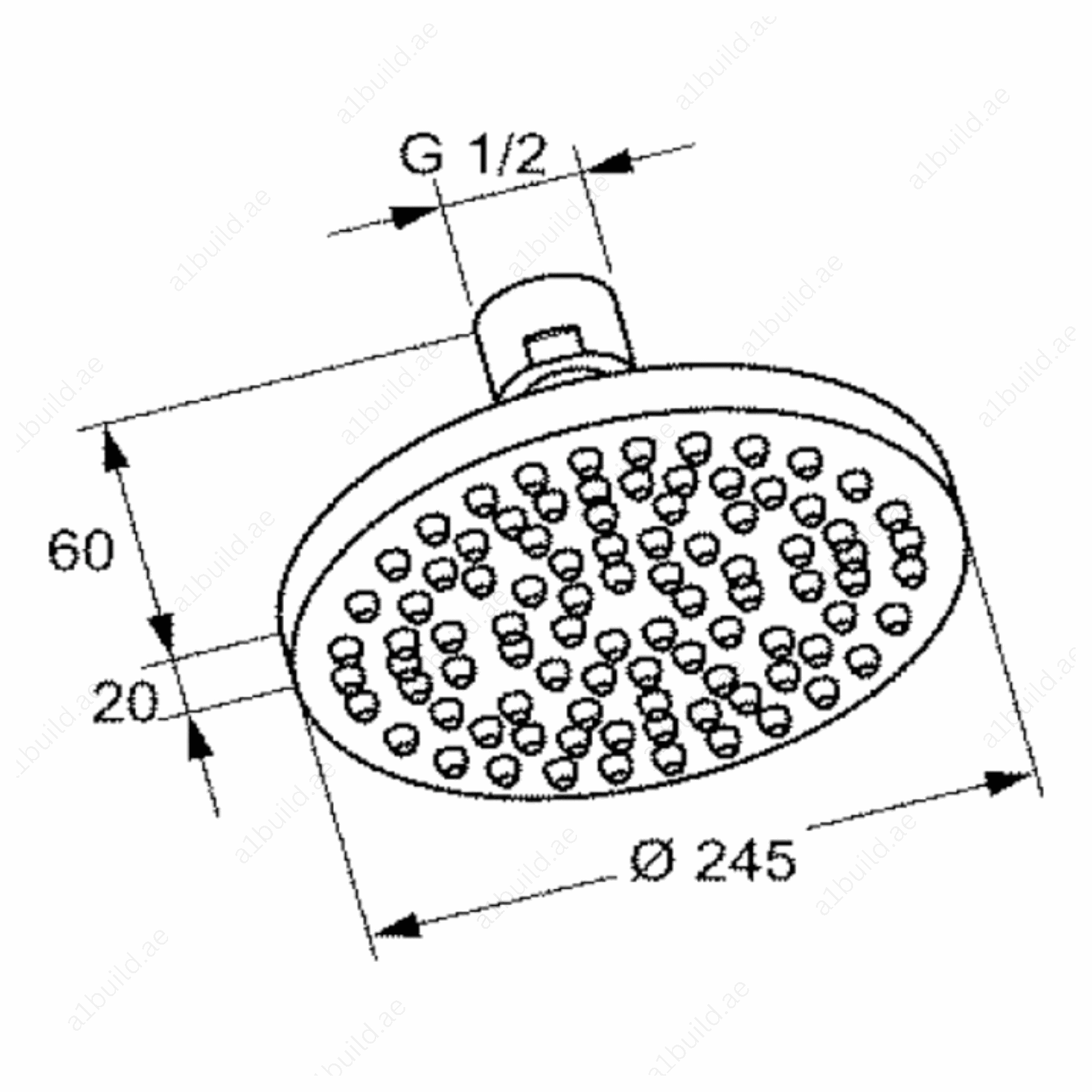 OverheadShower245mmChromeDN15withSwivelBallJoint_2