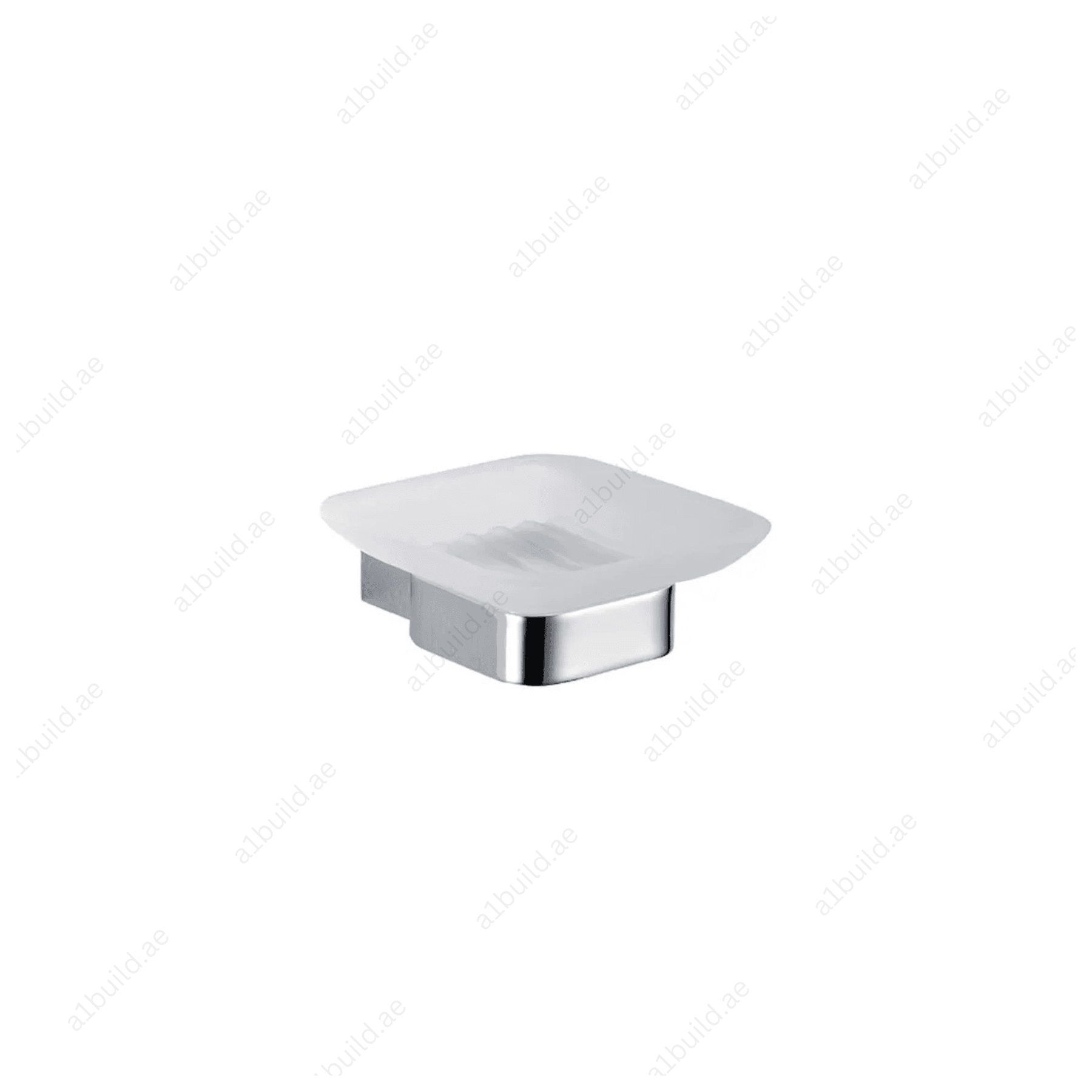 PACIFIC Glass Soap Dish, Chrome Wall Mounted