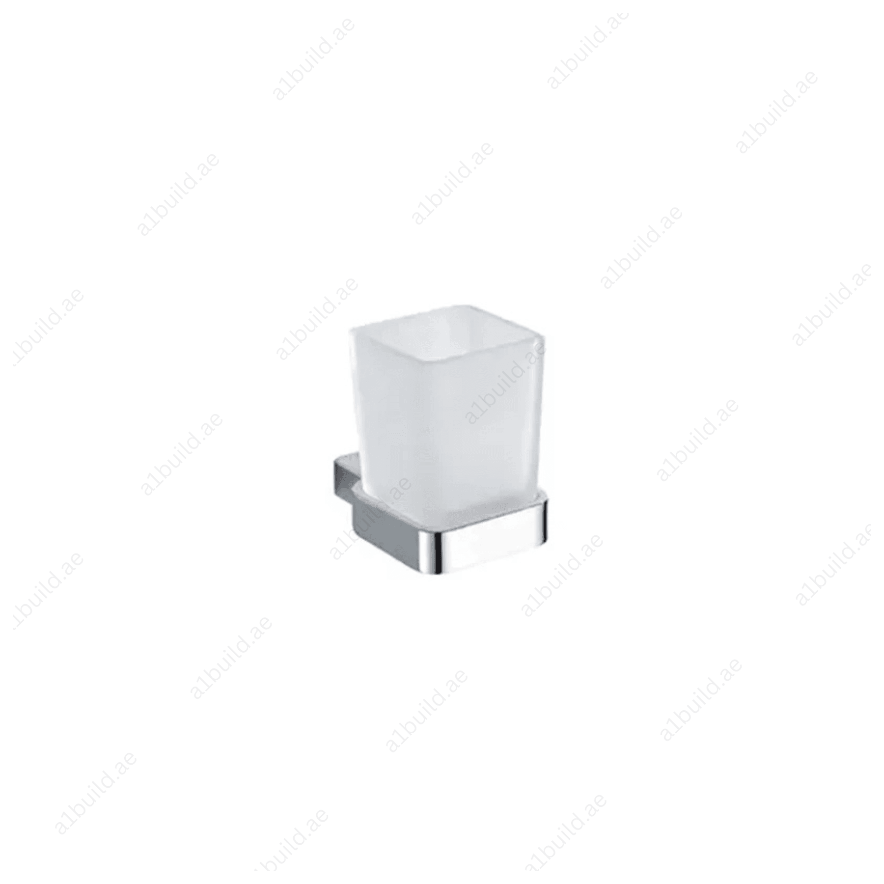 PACIFIC Tumbler Holder with Glass, Chrome Wall Fastening