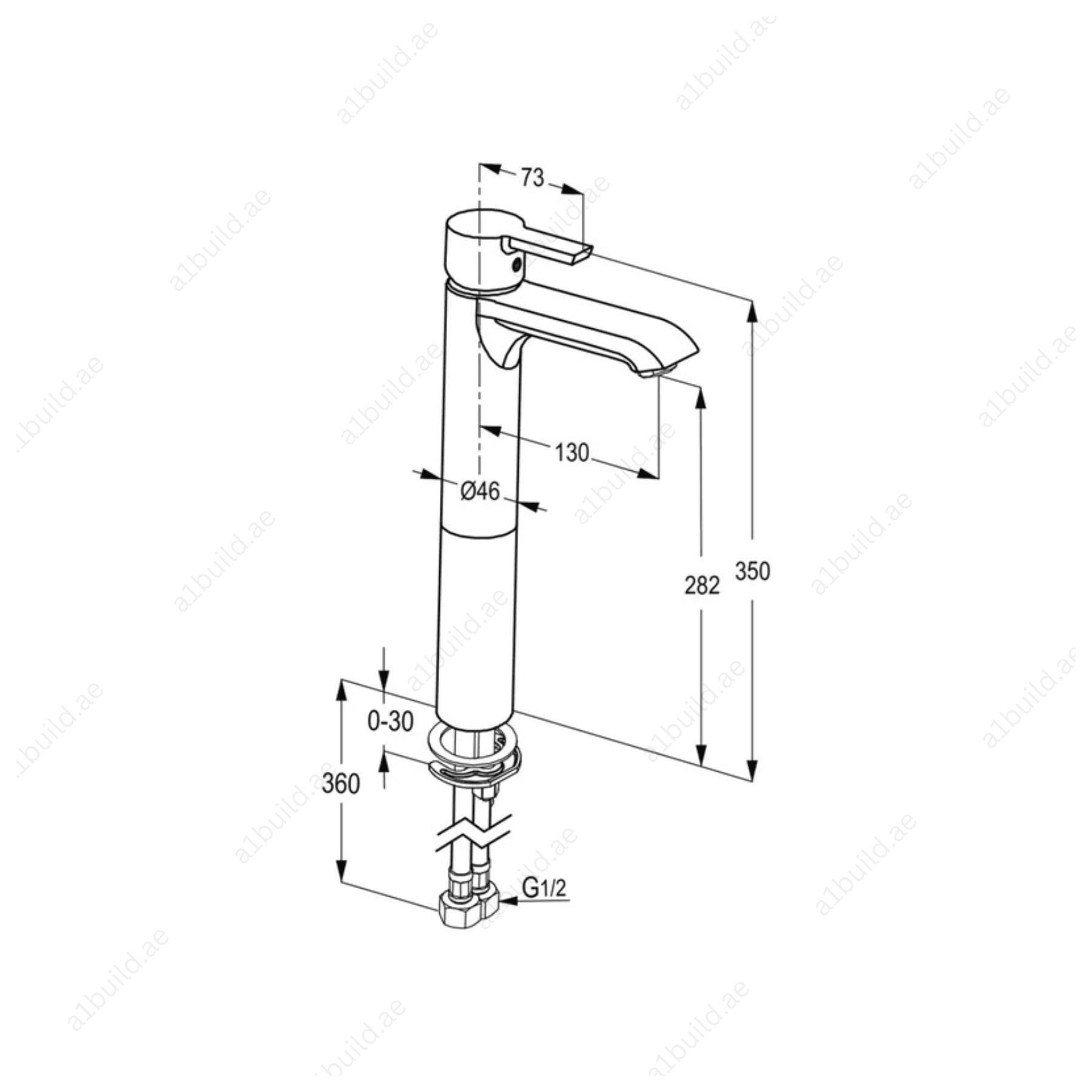 PASSION Single Lever High-Raised XL Basin Mixer - Chrome