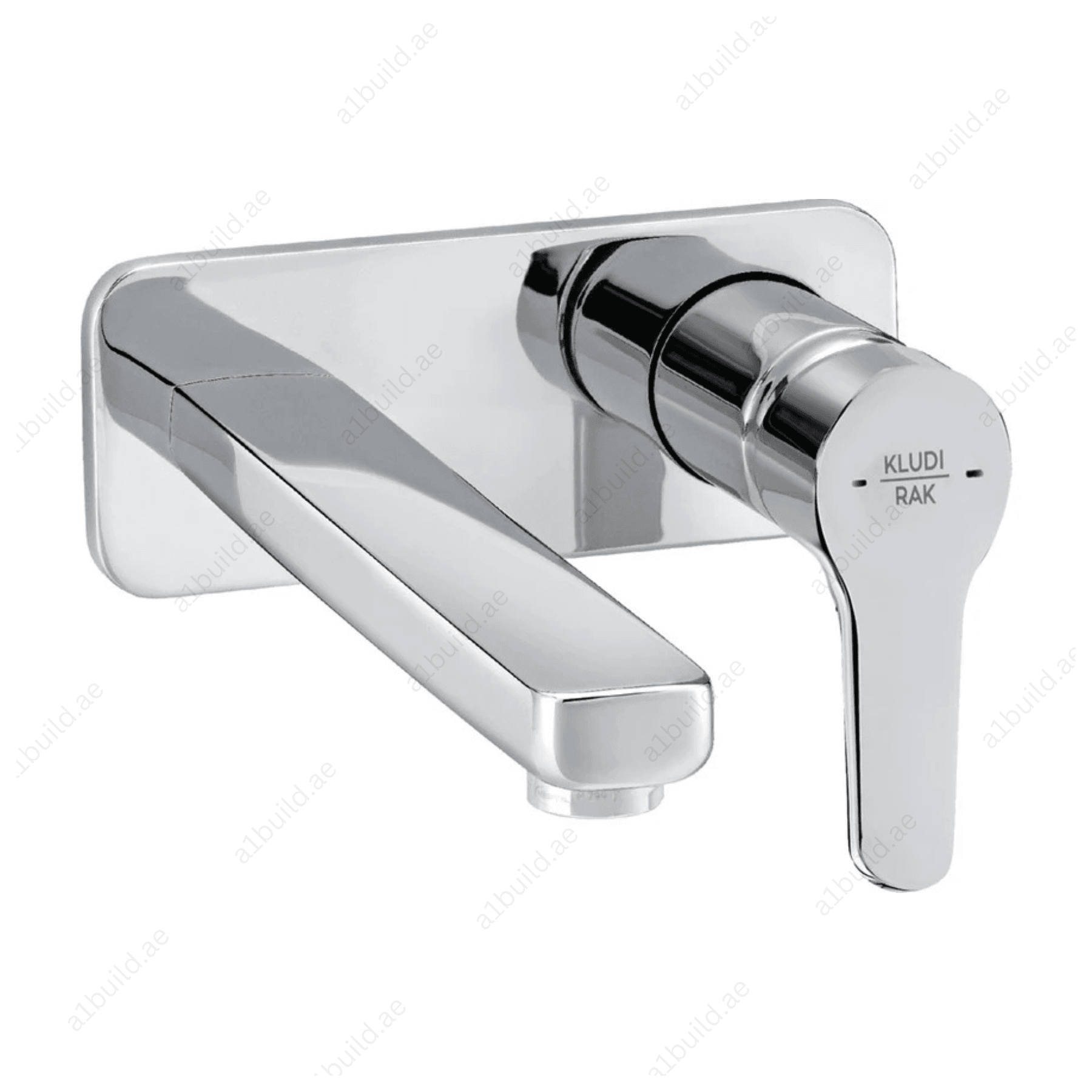 PEAK Concealed 2-Holes Wall-Mounted Basin Mixer Trim Set - Chrome