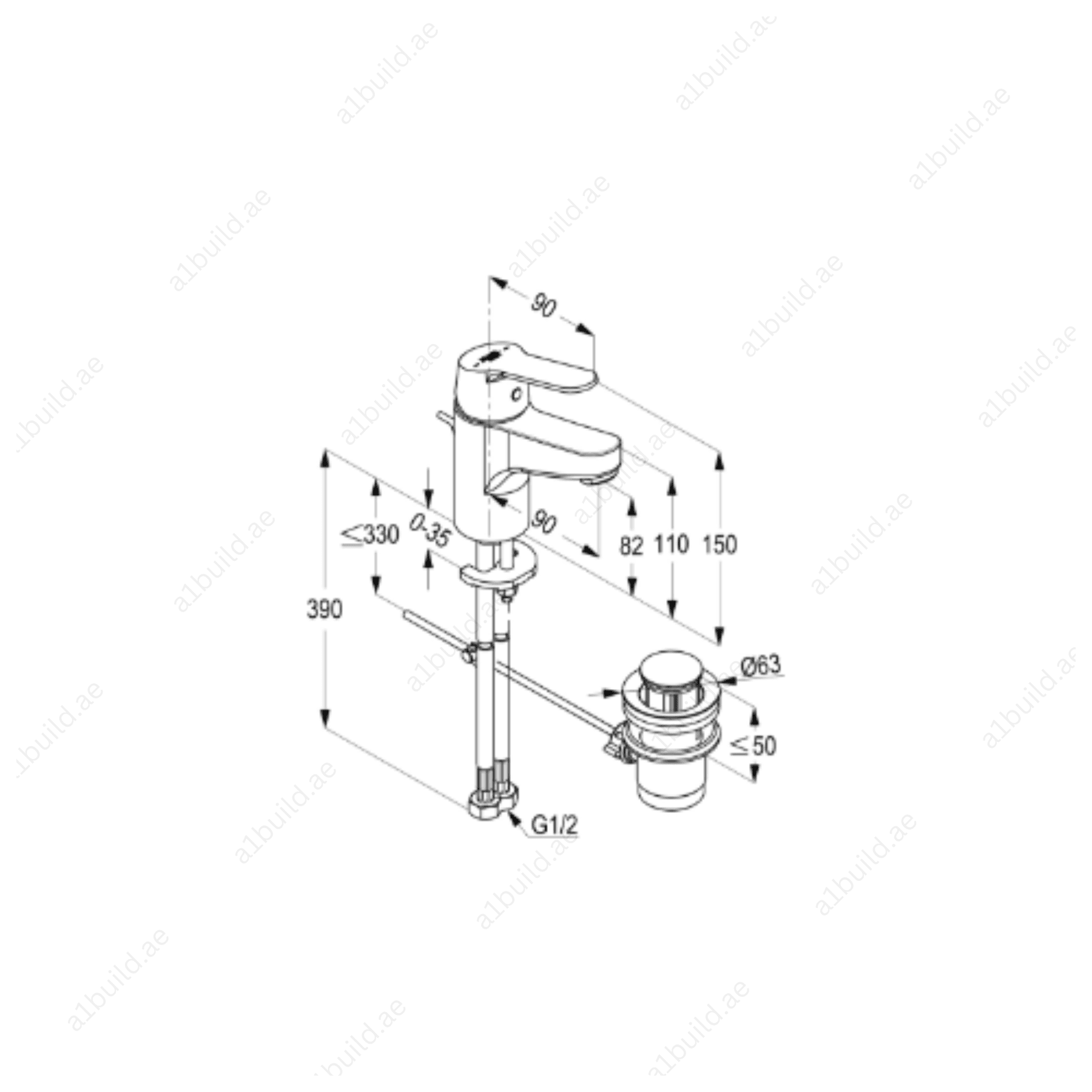 PEAK Single Lever Basin Mixer – Modern Chrome Design, Eco-Friendly