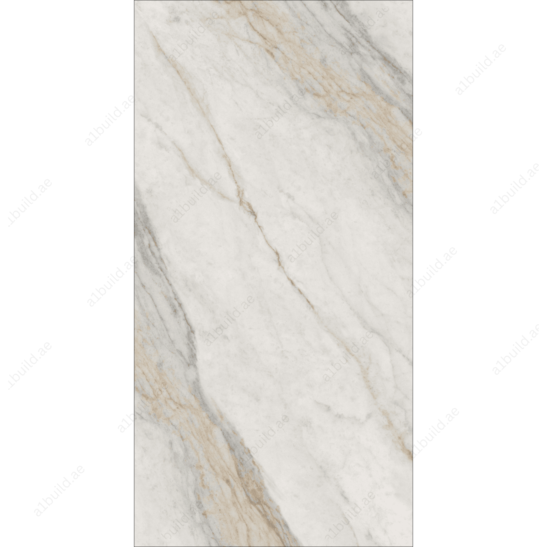 Placia Bianco High Gloss Porcelain Slabs | 120x240cm Warm Grey Tiles for Walls & Floors