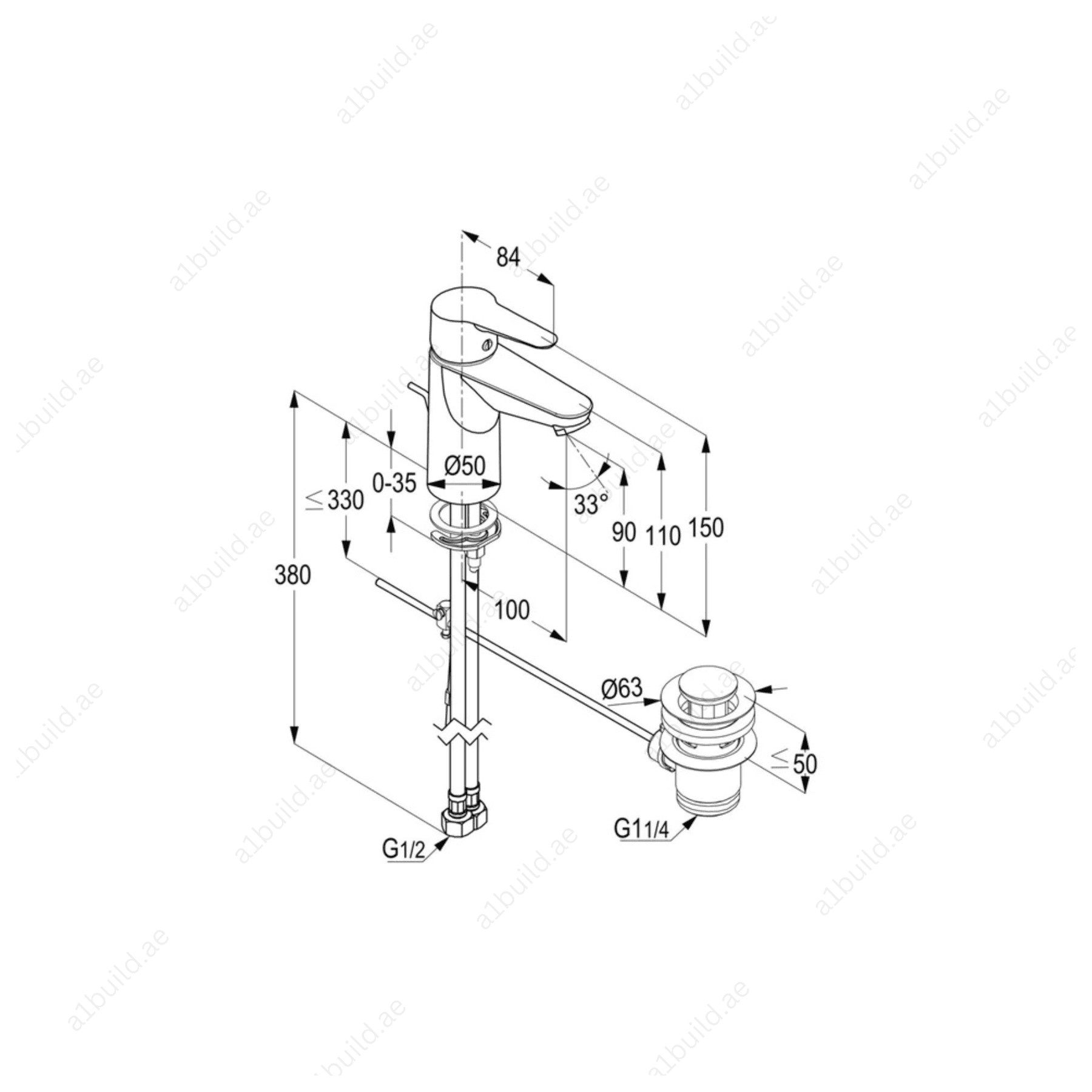 POLARIS STAR Single Lever Basin Mixer – Elegant Design, Water-Saving