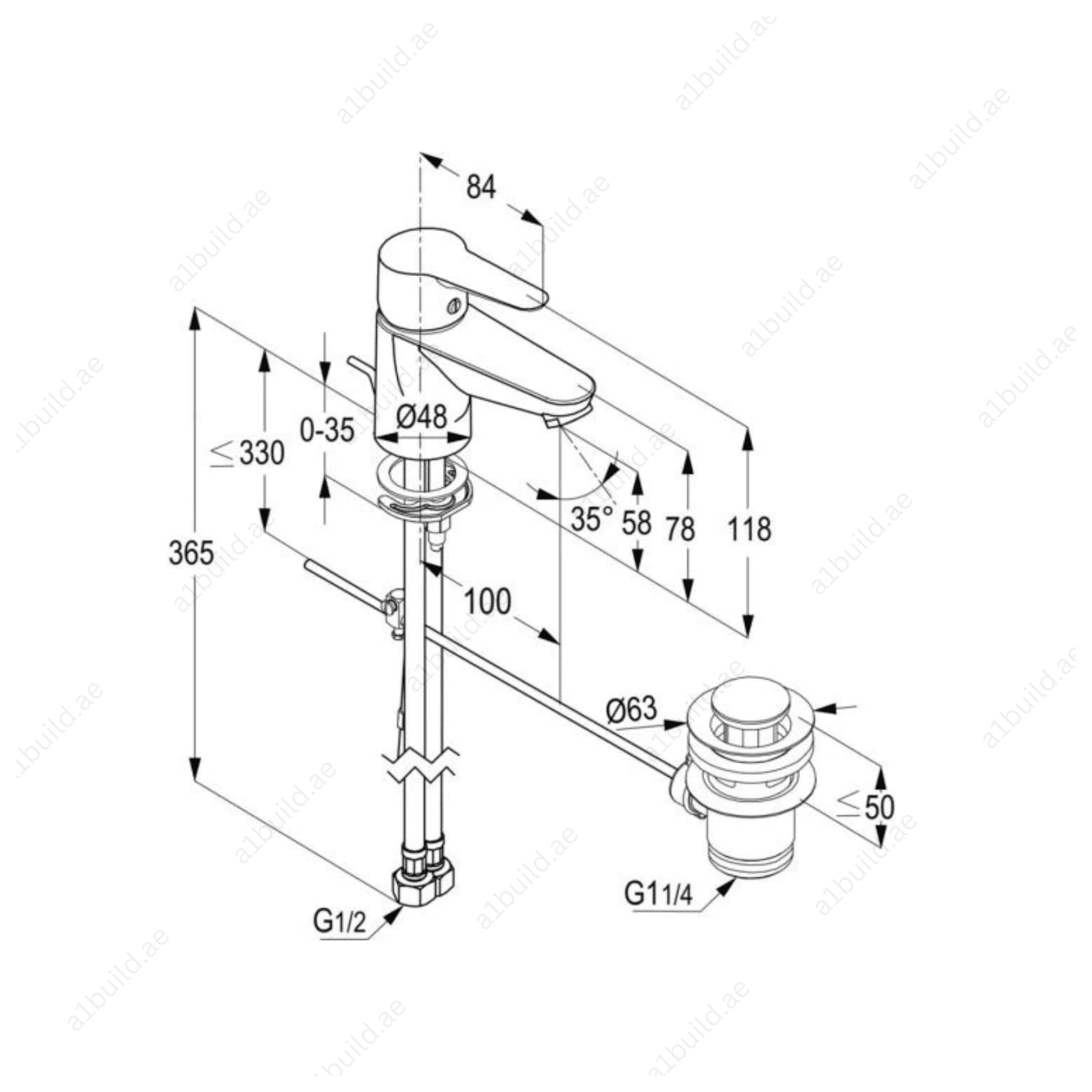 POLARIS Single Lever Basin Mixer – Stylish, Efficient, and Reliable