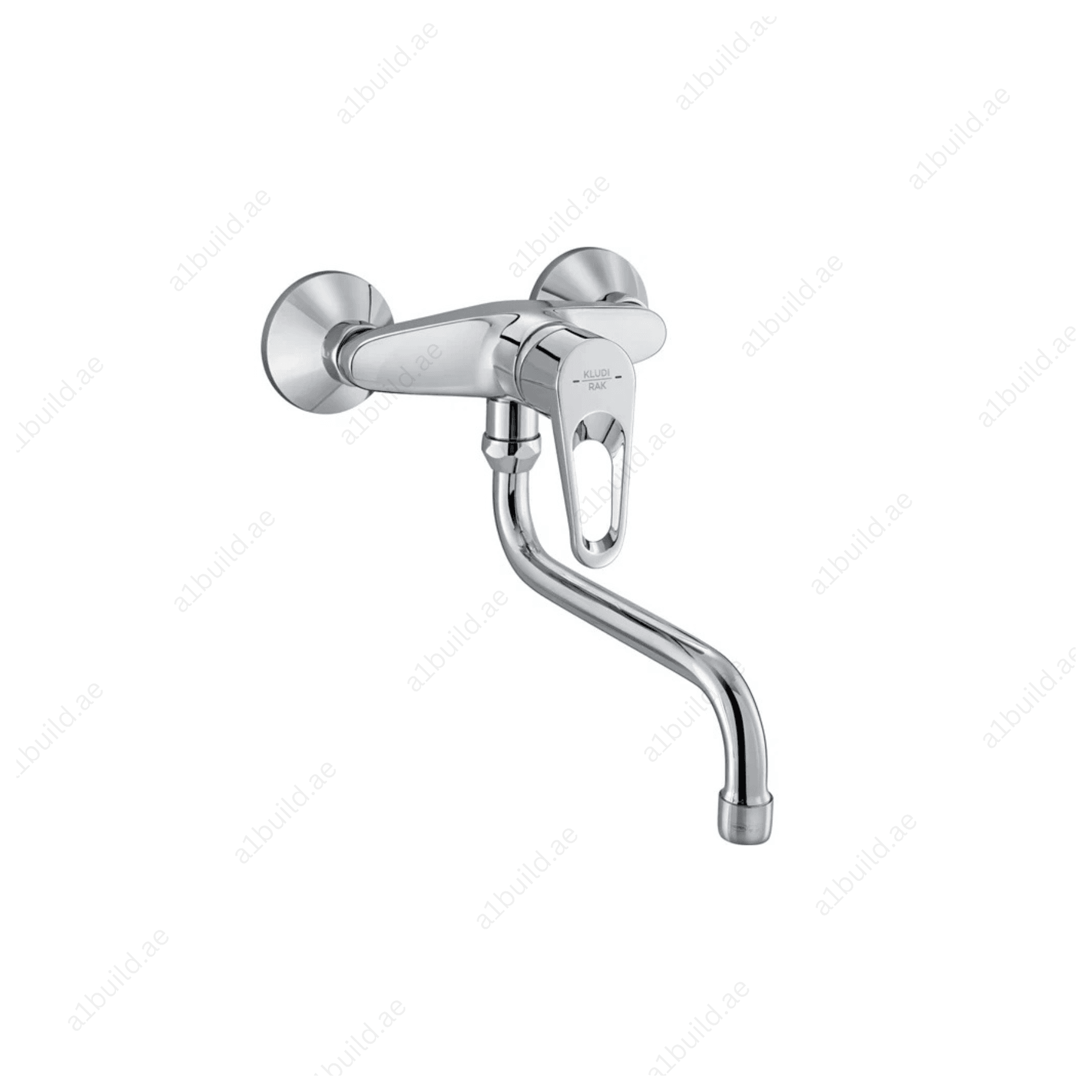 POLO Wall-Mounted Sink Mixer | Chrome Finish & 200mm Swivel Spout