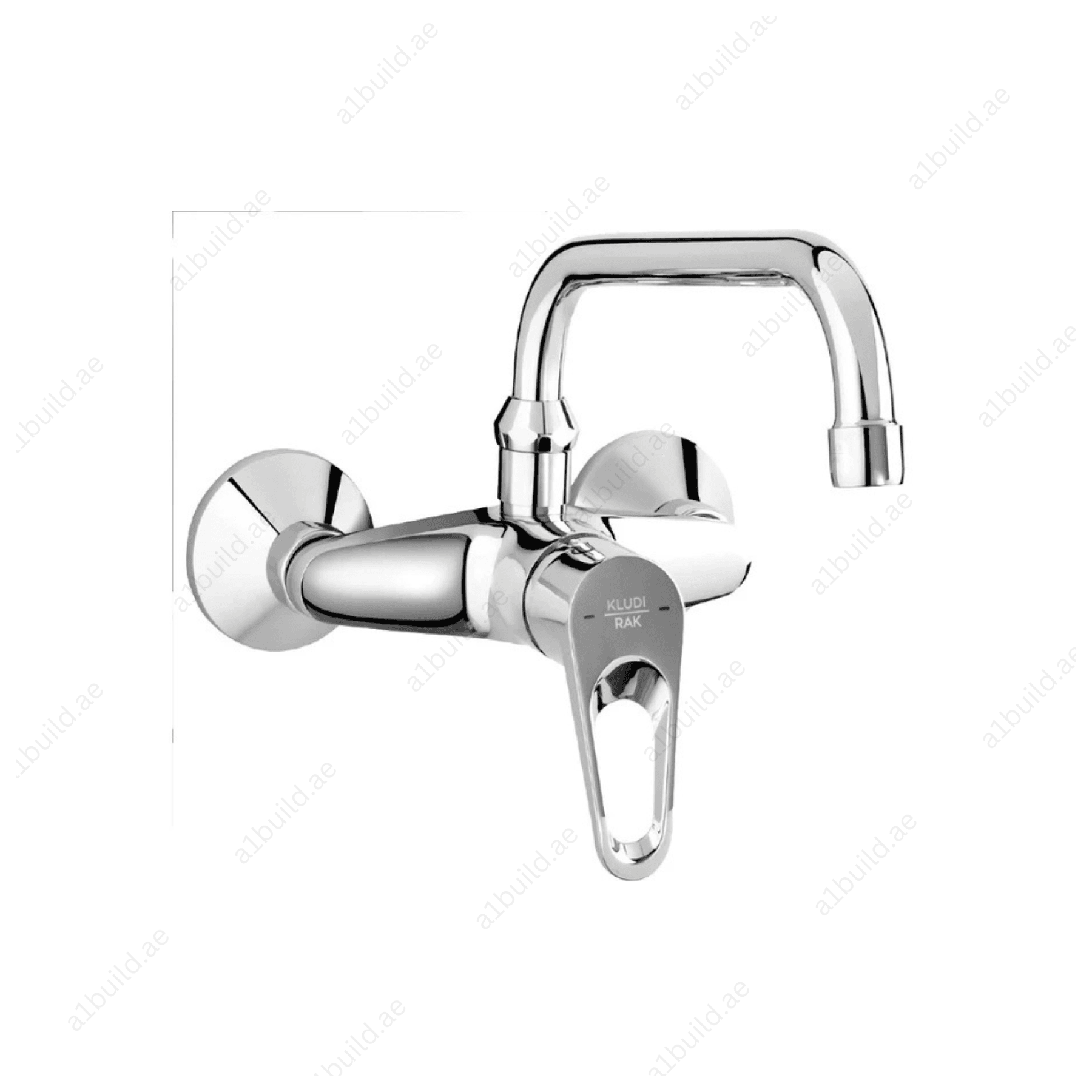 POLO Wall-Mounted Sink Mixer | Chrome Finish with 230mm Swivel Spout