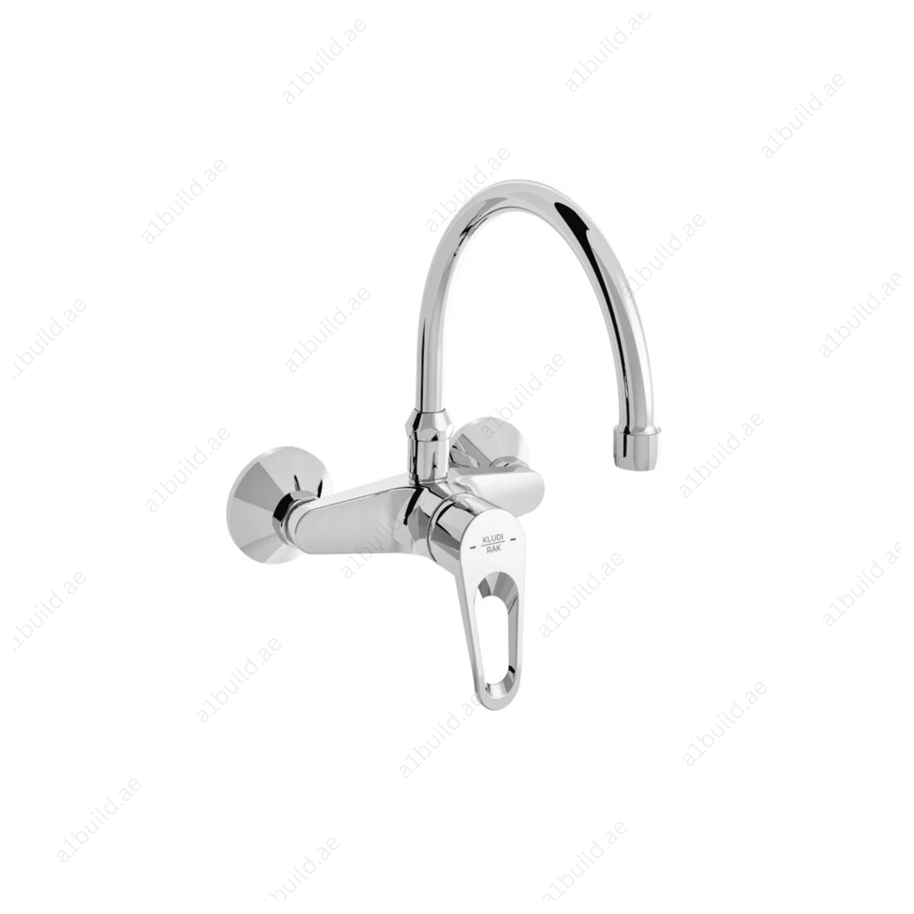 POLO Wall-Mounted Sink Mixer | Chrome Finish with 210mm Swivel Spout