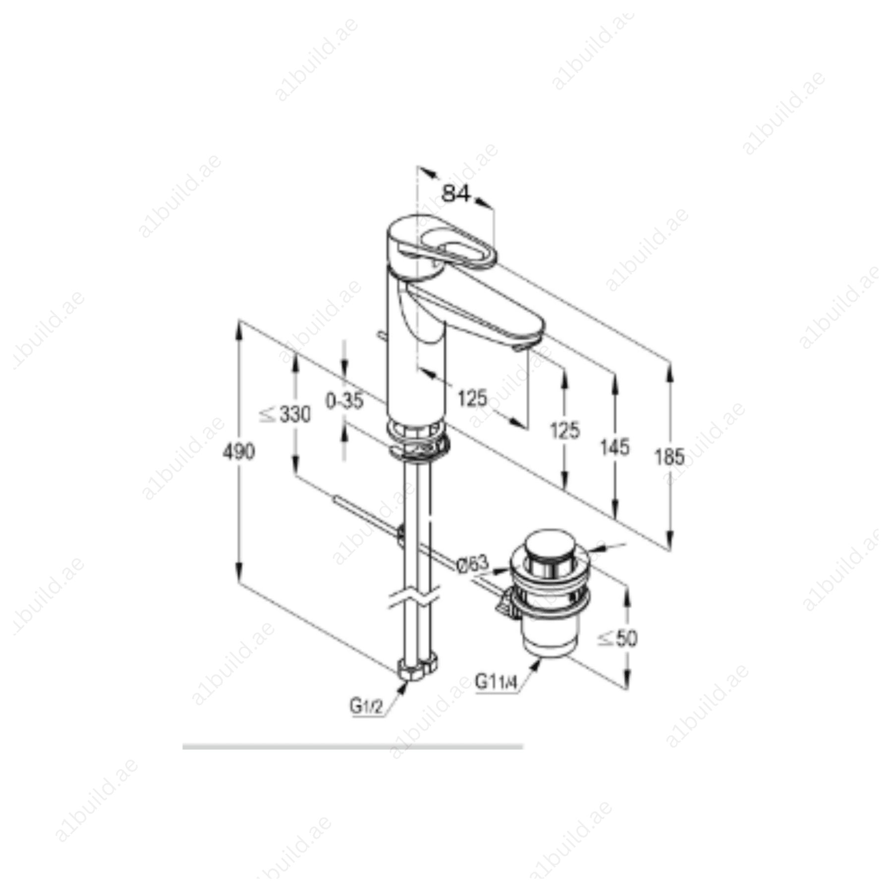 POLO Single Lever XL Basin Mixer – Premium Design, Water-Saving Performance