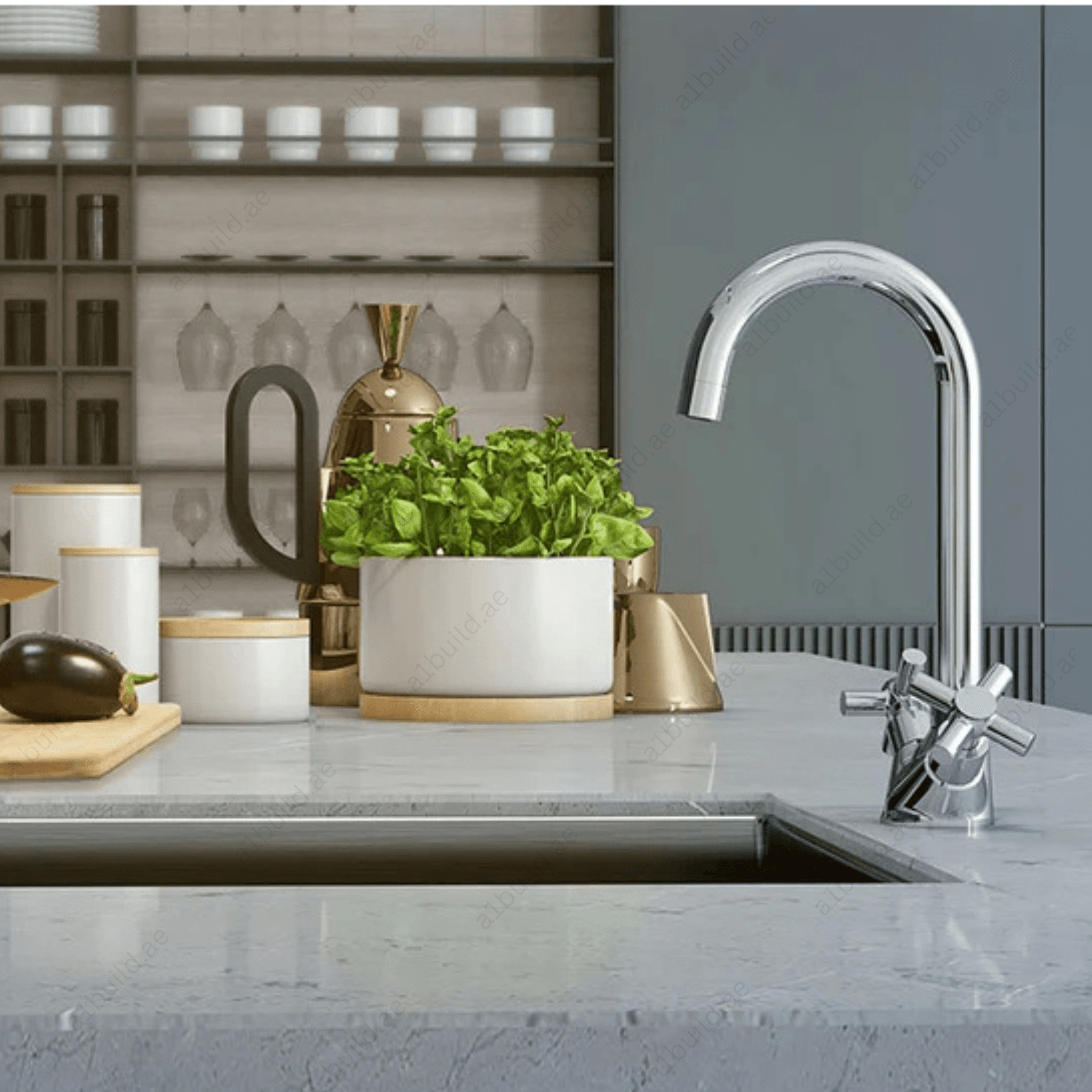 PREMIER X Dual Controlled Wall-Mounted Sink Mixer | Chrome