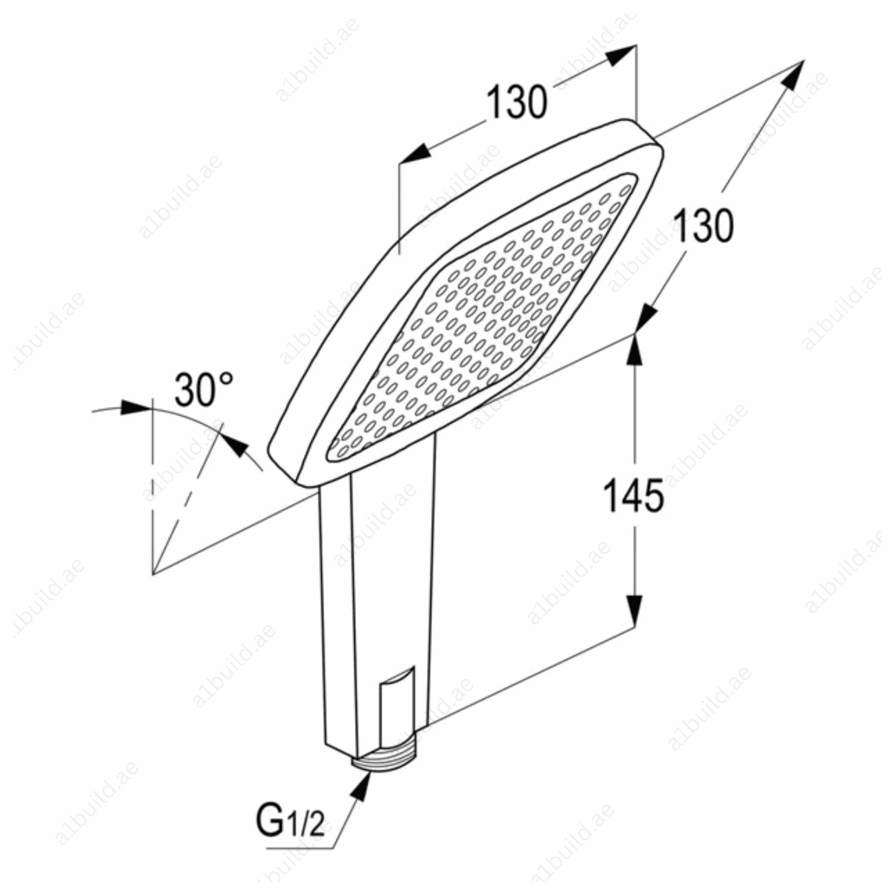 PROFILEHandShower1SwithAdjustableAngleand100SprayNozzles_3