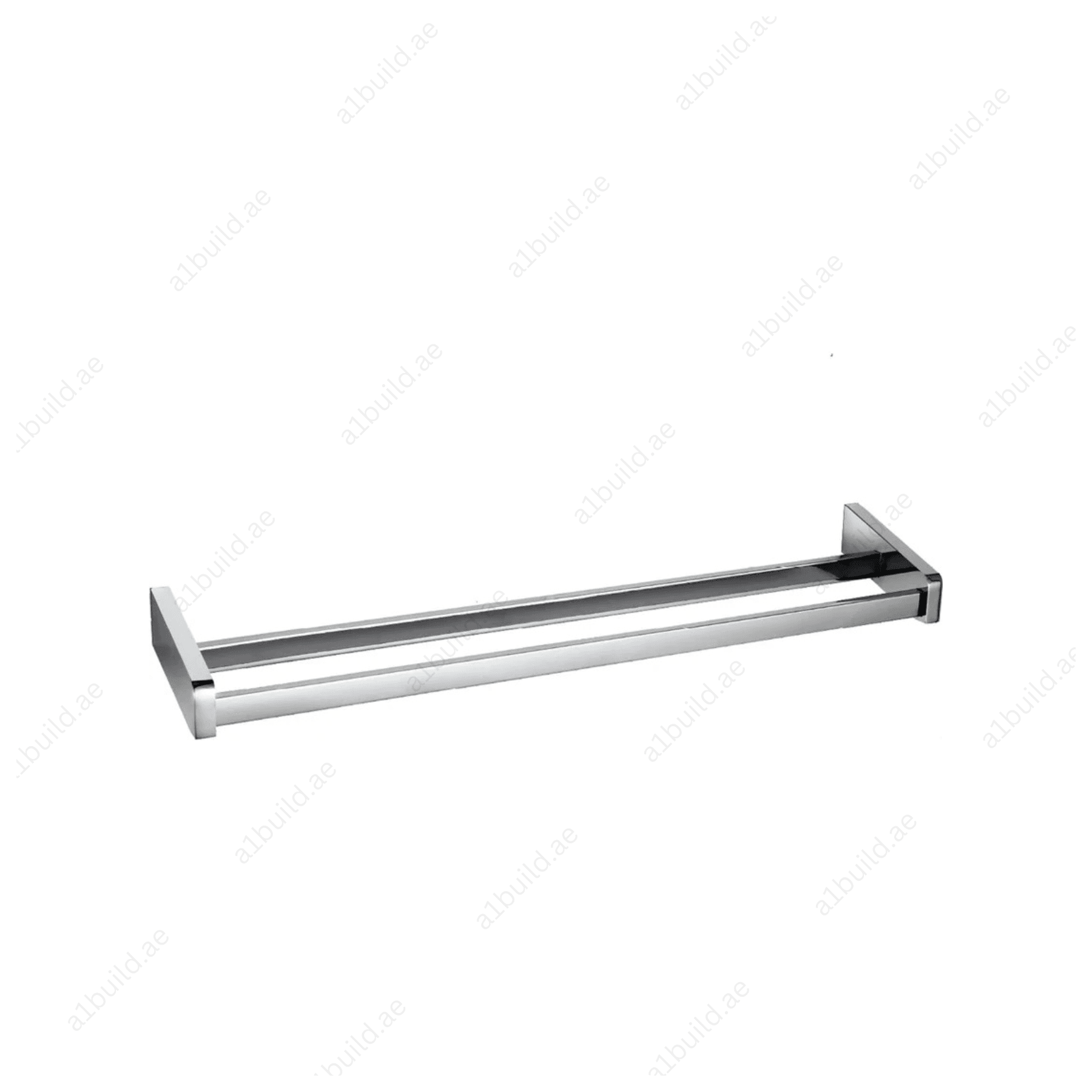 PROFILE STAR Double Towel Bar in Chrome | Wall Fastening with Screws