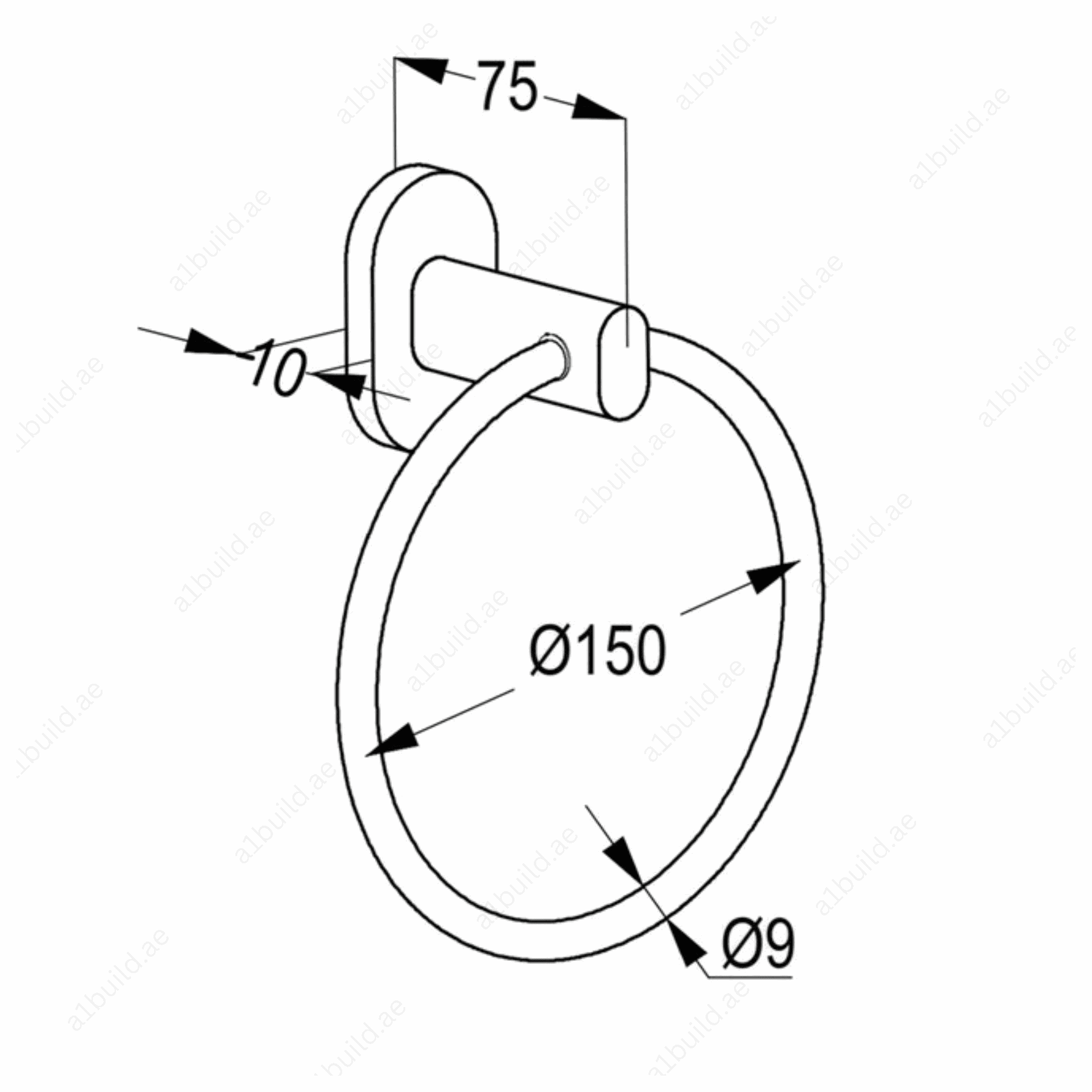 PassionTowelRing_ChromeFinishwithWallFastening_3