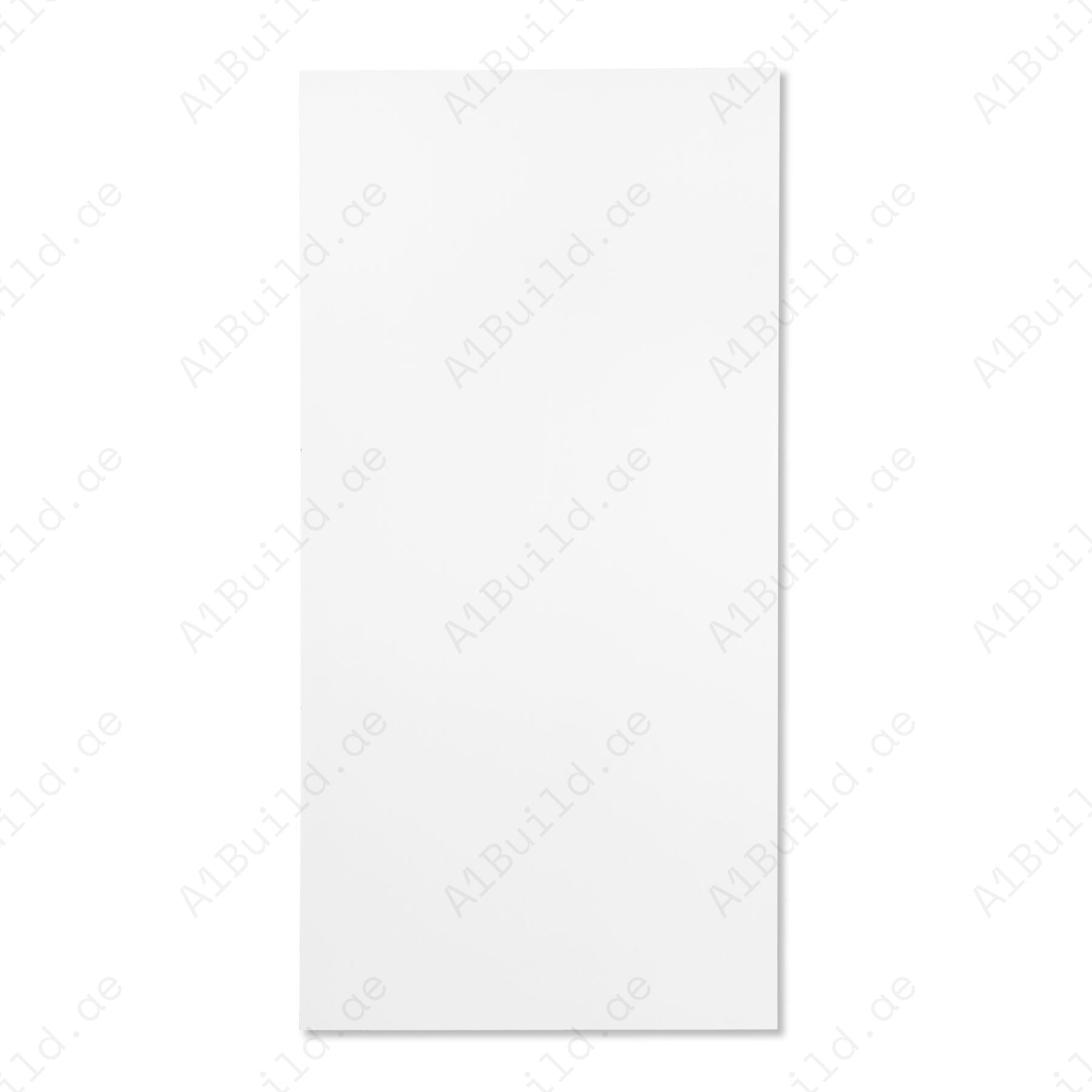 Plain White 60x120cm porcelain tile with clean matt look, durable 9mm body and modern seamless finish for walls and floors.