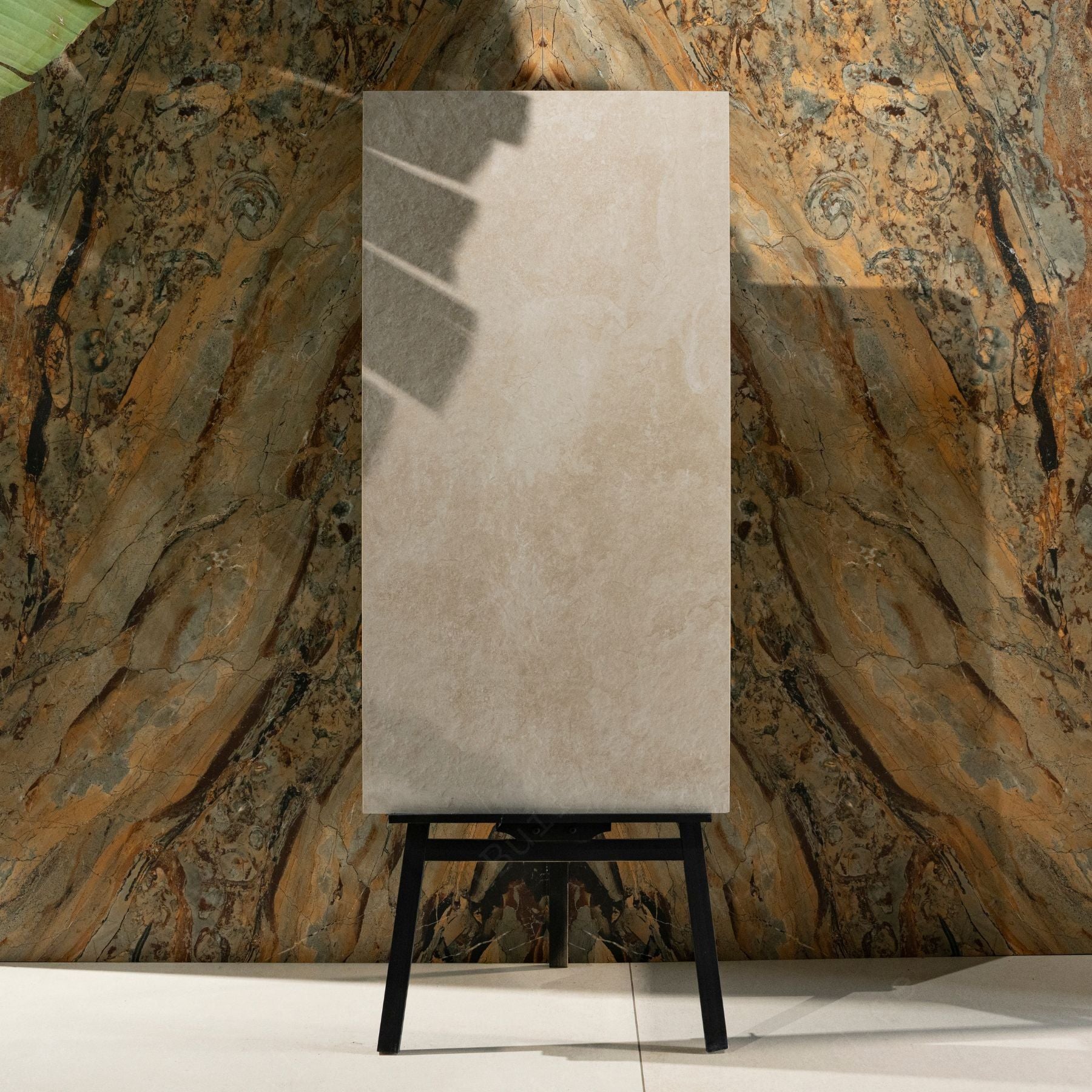 Porcelain Sky matt porcelain tile 60x120x2CM with soft light tone, durable large format surface ideal for modern floors, walls and premium interior spaces.