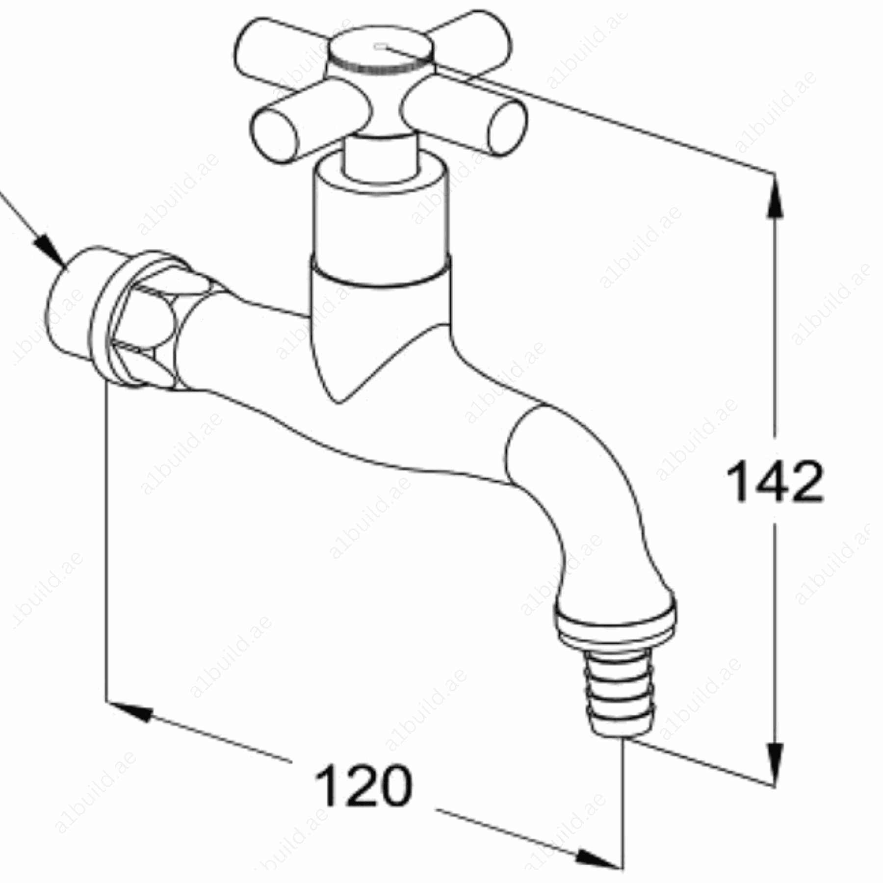 PremierXBibcockDN15_MetalHandlewithWallFastening_2