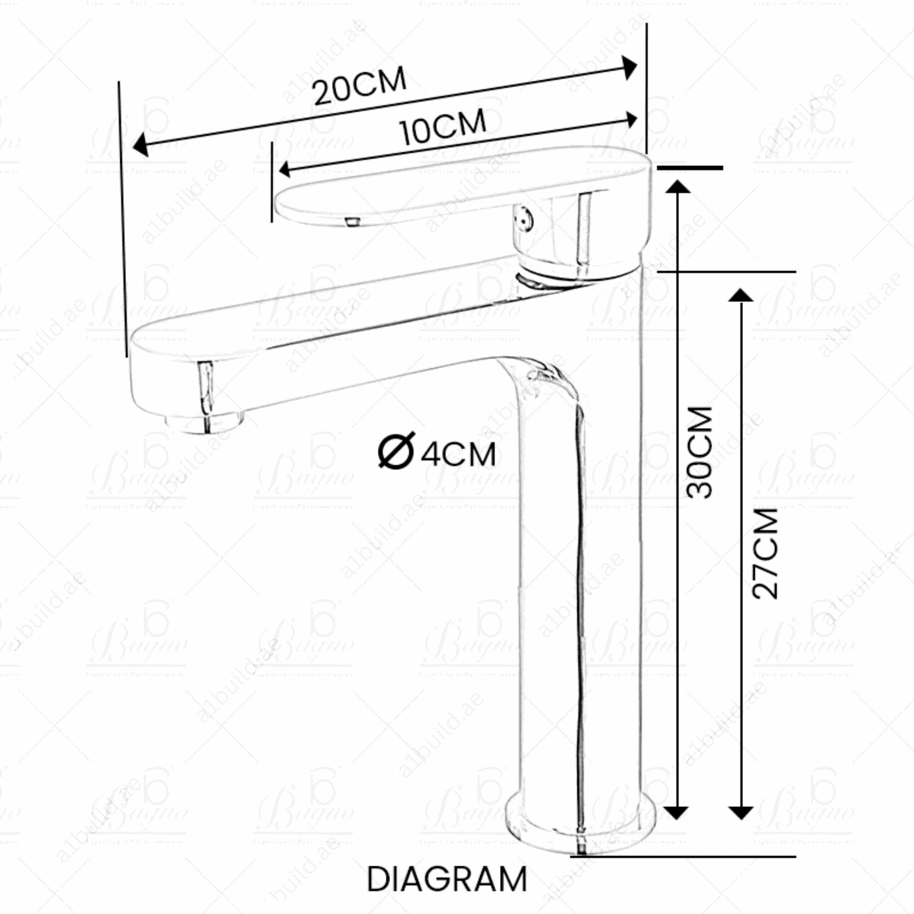 PremiumGrayBrassBasinMixerLongLastingDurability_3