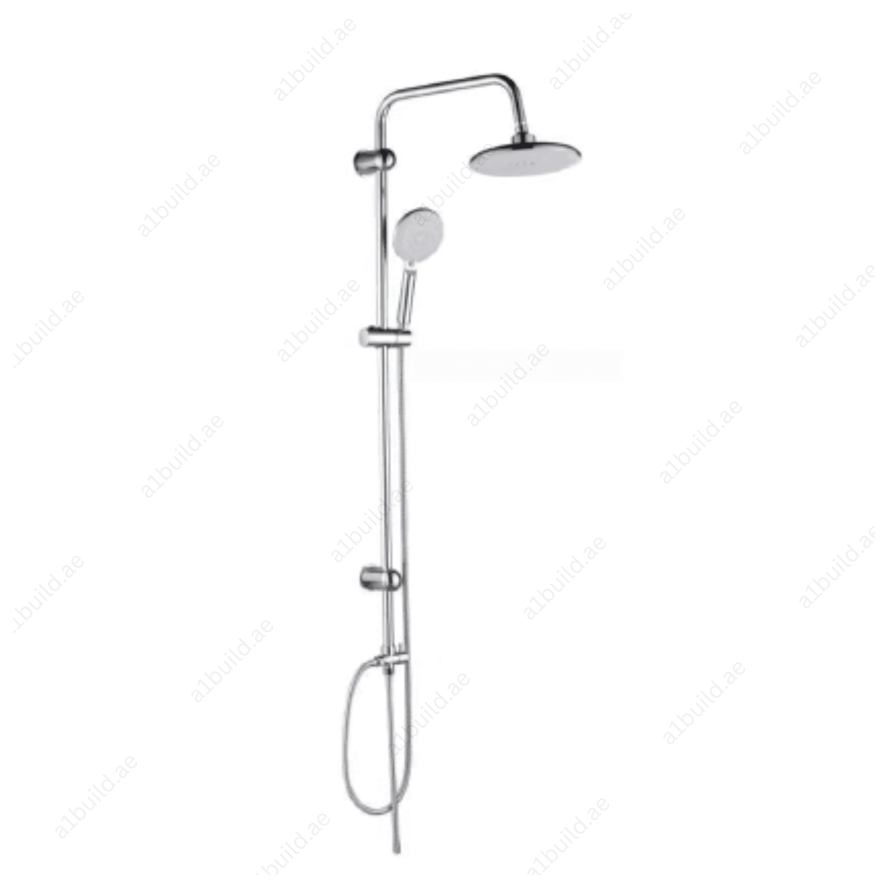 PremiumShowerKitwithAdjustableRailandRainShowerHead