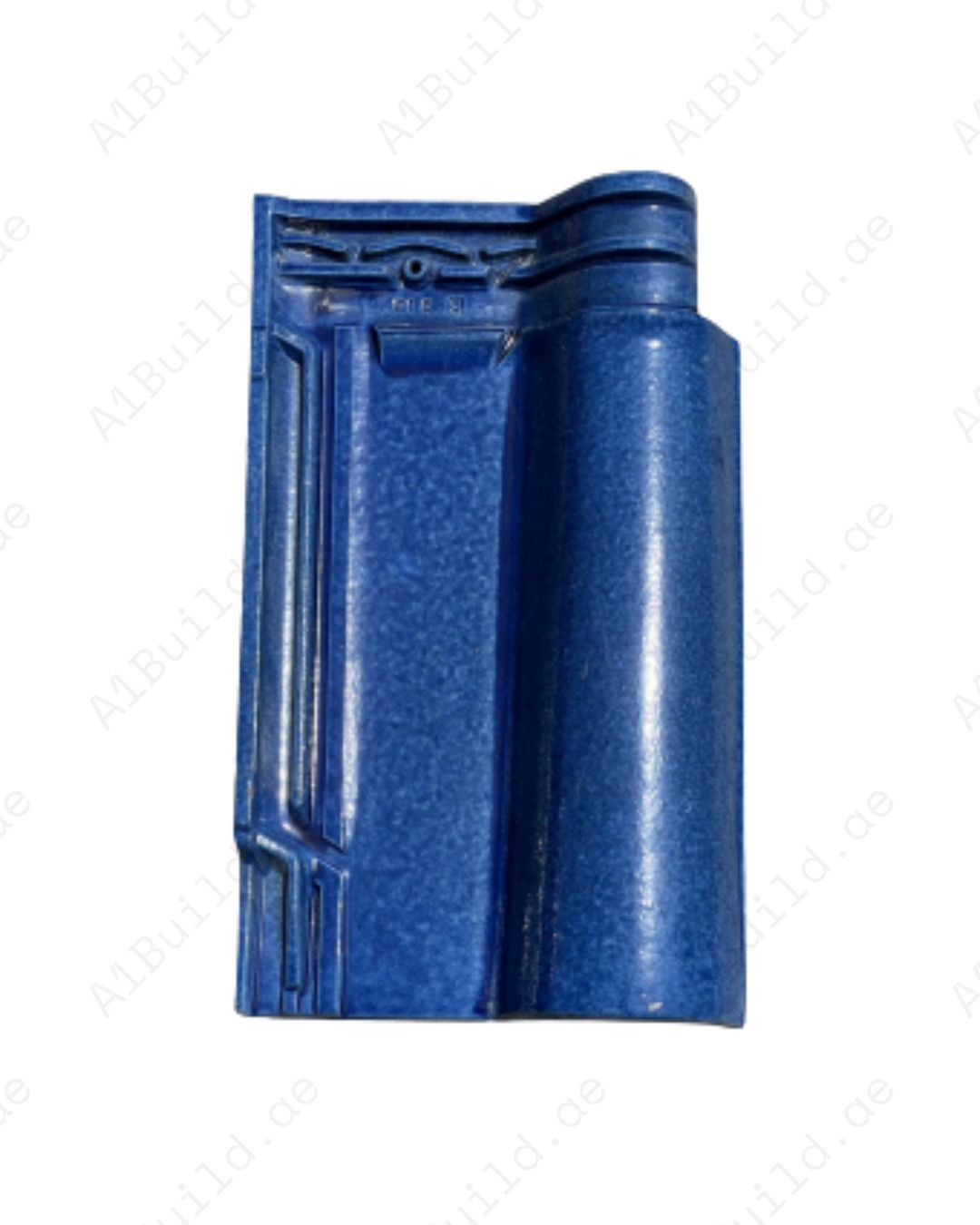 Premium Blue Dubai ceramic roof tile 45.1×27.3 cm with UV-resistant glossy finish. Strong, durable, and only 12.5 tiles per m² required for luxury home roofing.