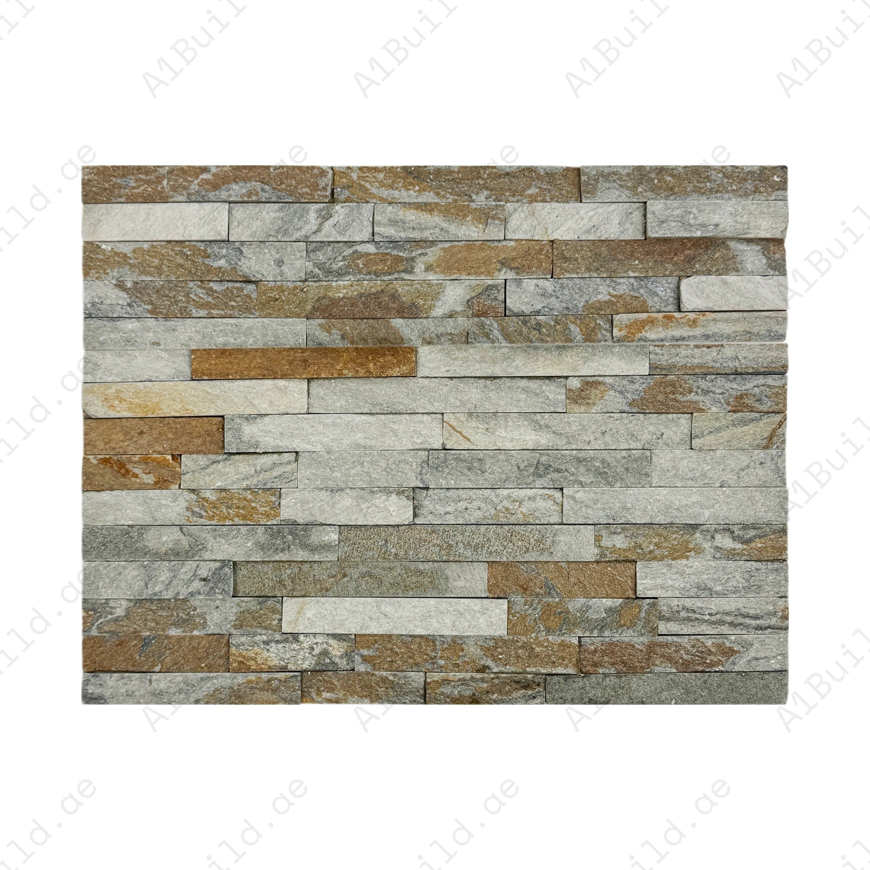 Premium Starlit Quartz Wall Cladding in Rust, Teal & Olive Green. Durable stone finish with rich textures adds elegance, style, and sophistication to interiors.