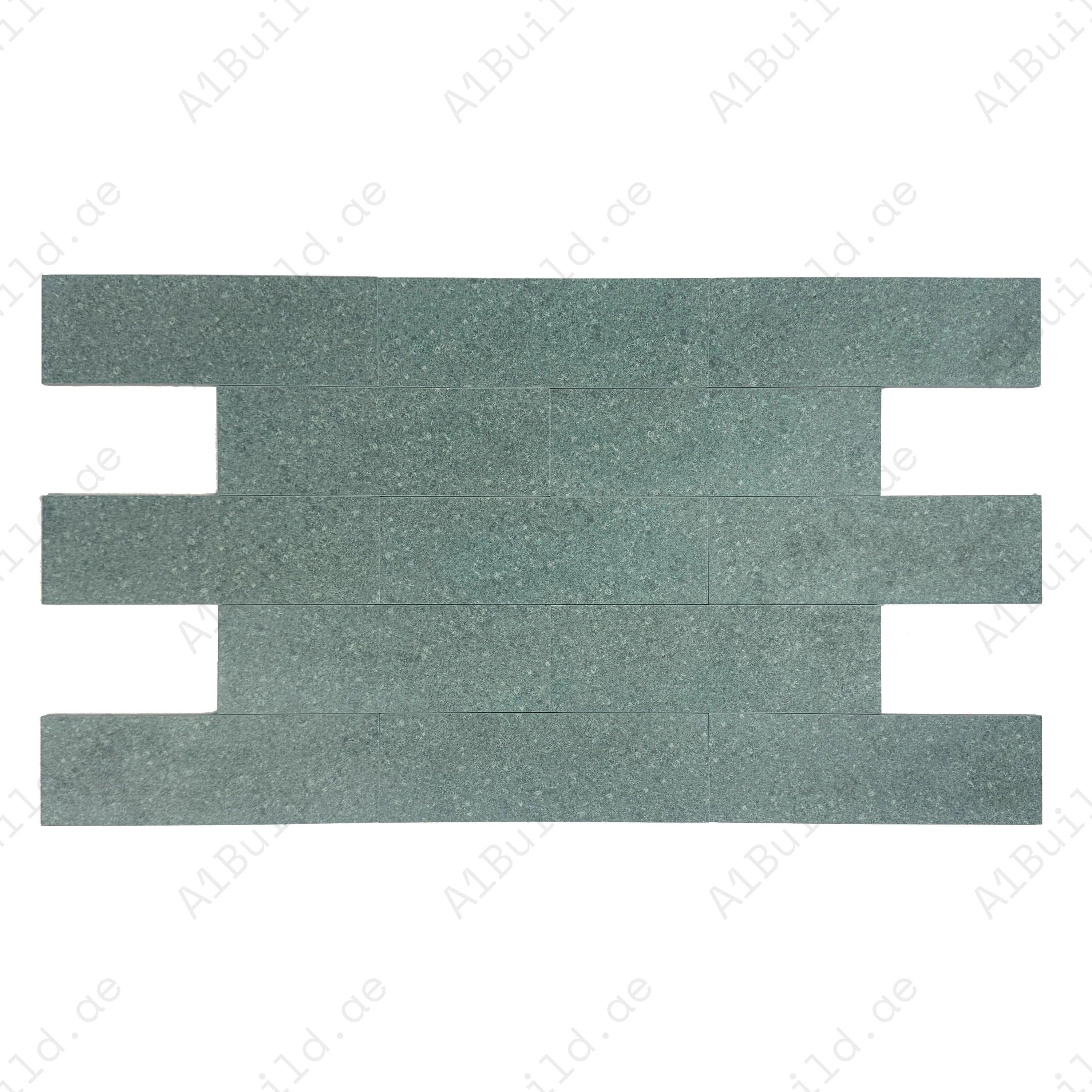 Premium Sukabumi Medium Green Porcelain Tile for pools. Slip-resistant, UV durable & eco-friendly. Perfect for luxury pools, spas & water features in Dubai.