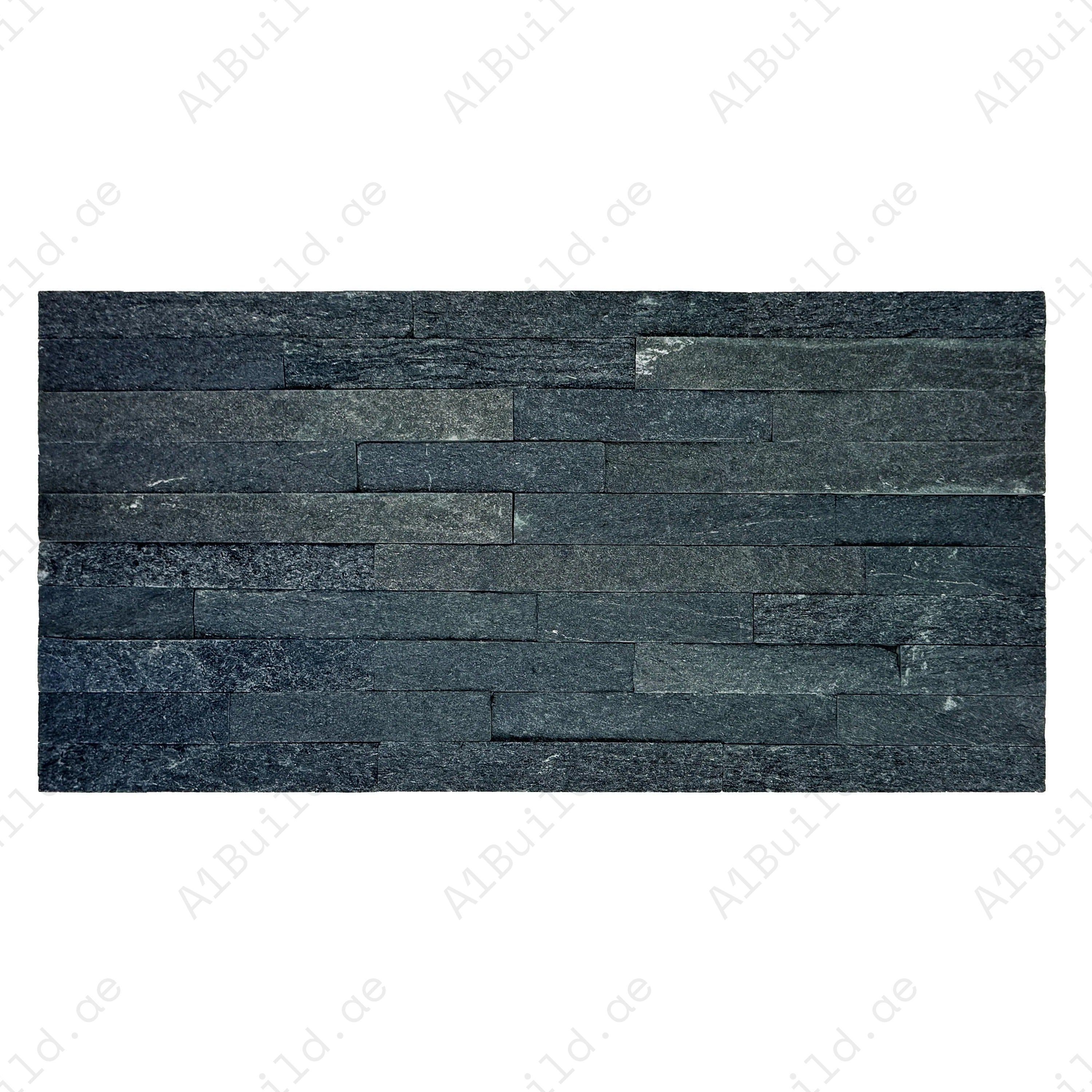 Premium black split quartz wall cladding with rich texture, lightweight yet durable, perfect for indoor & outdoor walls, fireplaces, and luxury façades.