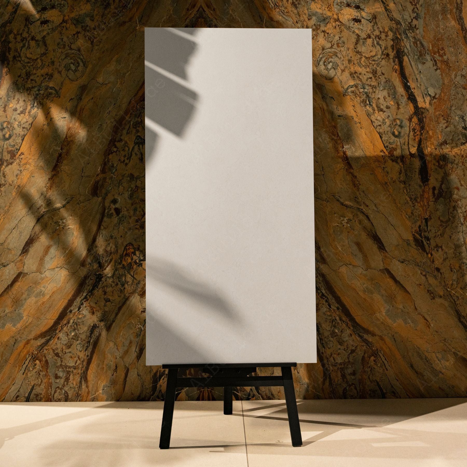 Pure Luxe White porcelain tile in 60x120cm size with luxury marble effect, bright white tones and durable 9mm thickness for walls and floors.