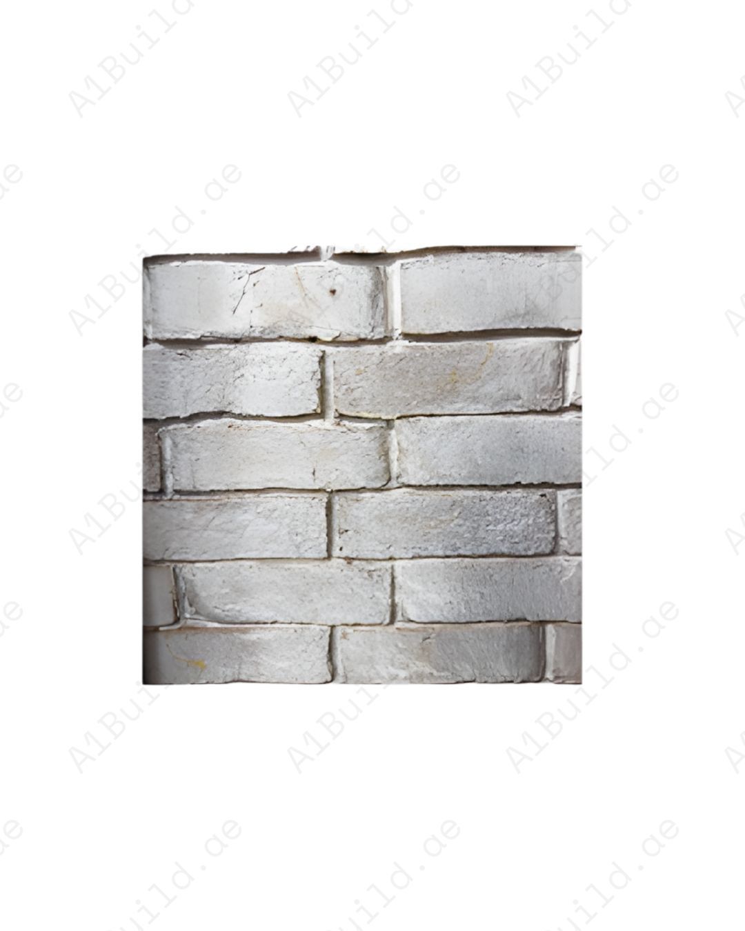 Pure white modern brick slab for bright clean walls. Waterproof, stain-resistant & ultra-durable cladding ideal for luxury interiors, kitchens & commercial décor.