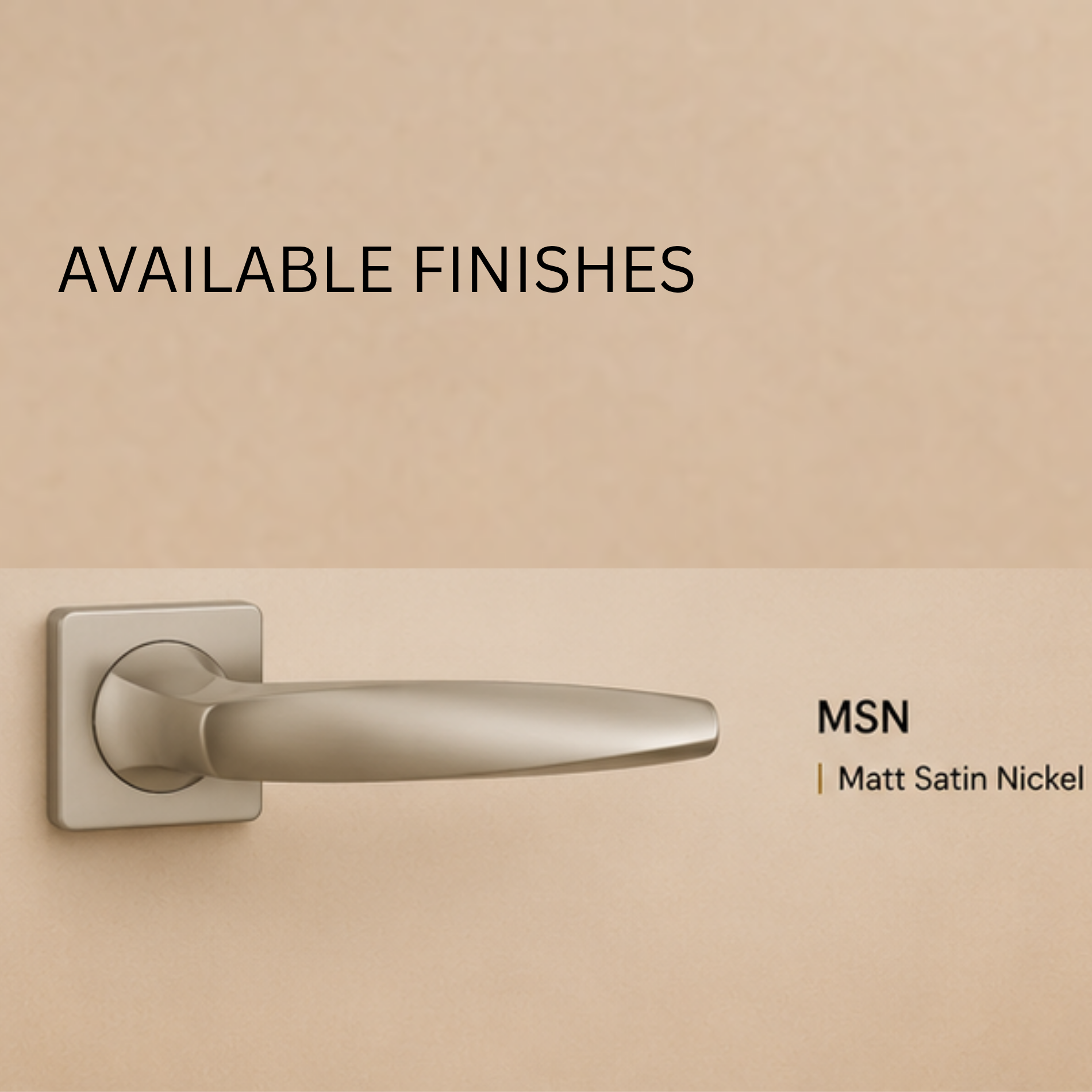 RH.9553 premium zinc alloy door handle in Matt Satin Nickel finish. Modern architectural hardware for luxury homes, hotels, offices, and interiors.