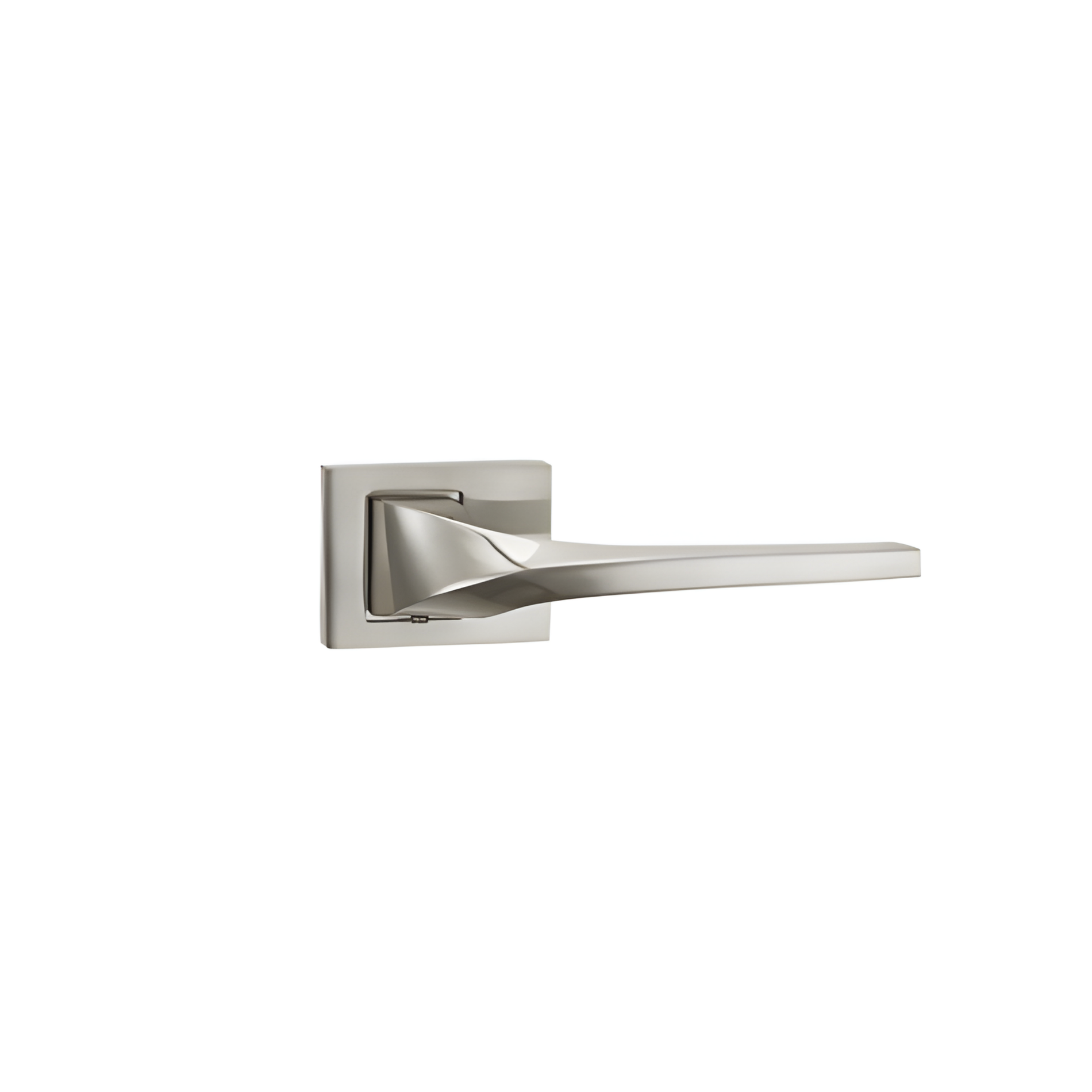 RH.9574 premium zinc alloy door lock handle in Matt Satin Nickel finish. Durable architectural hardware for luxury homes, hotels, offices, and interiors.