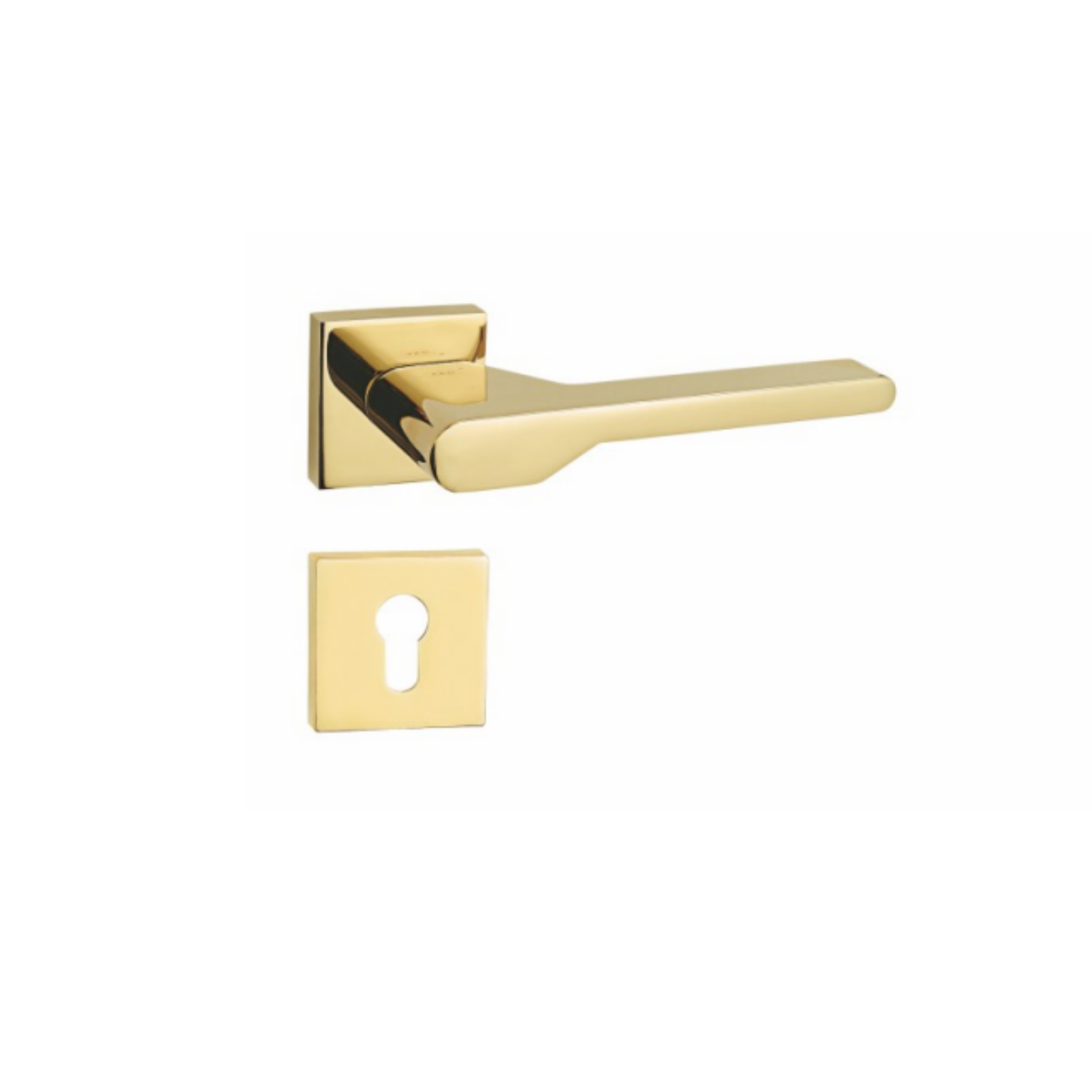 RH.9610 luxury zinc alloy door handle in Black and Matt Satin Nickel PVD finish. Premium modern architectural hardware for stylish interiors.