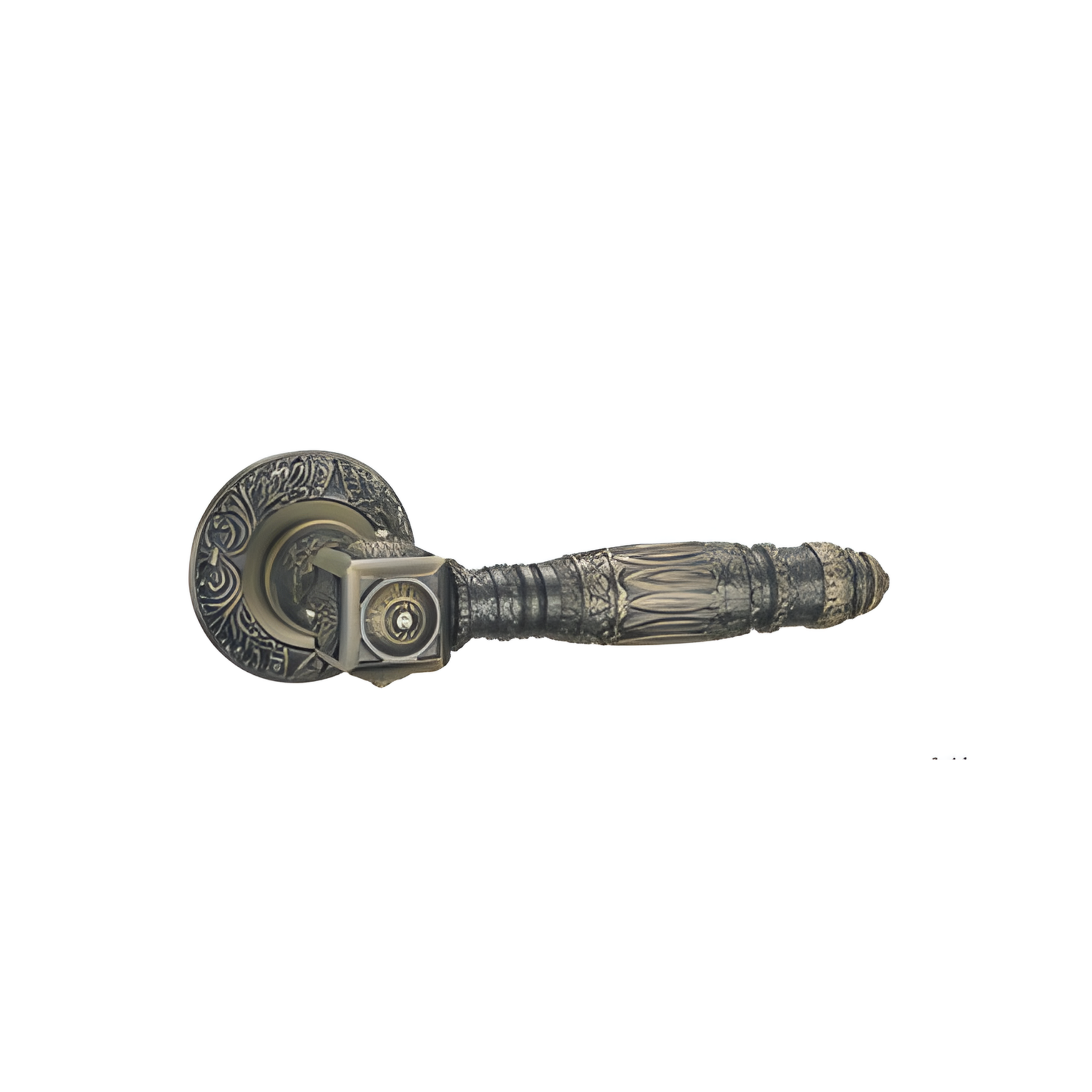 RH.9715 premium zinc alloy door handle in Dark Antique Brass finish. Luxury architectural hardware for elegant homes, hotels, offices, and interiors.