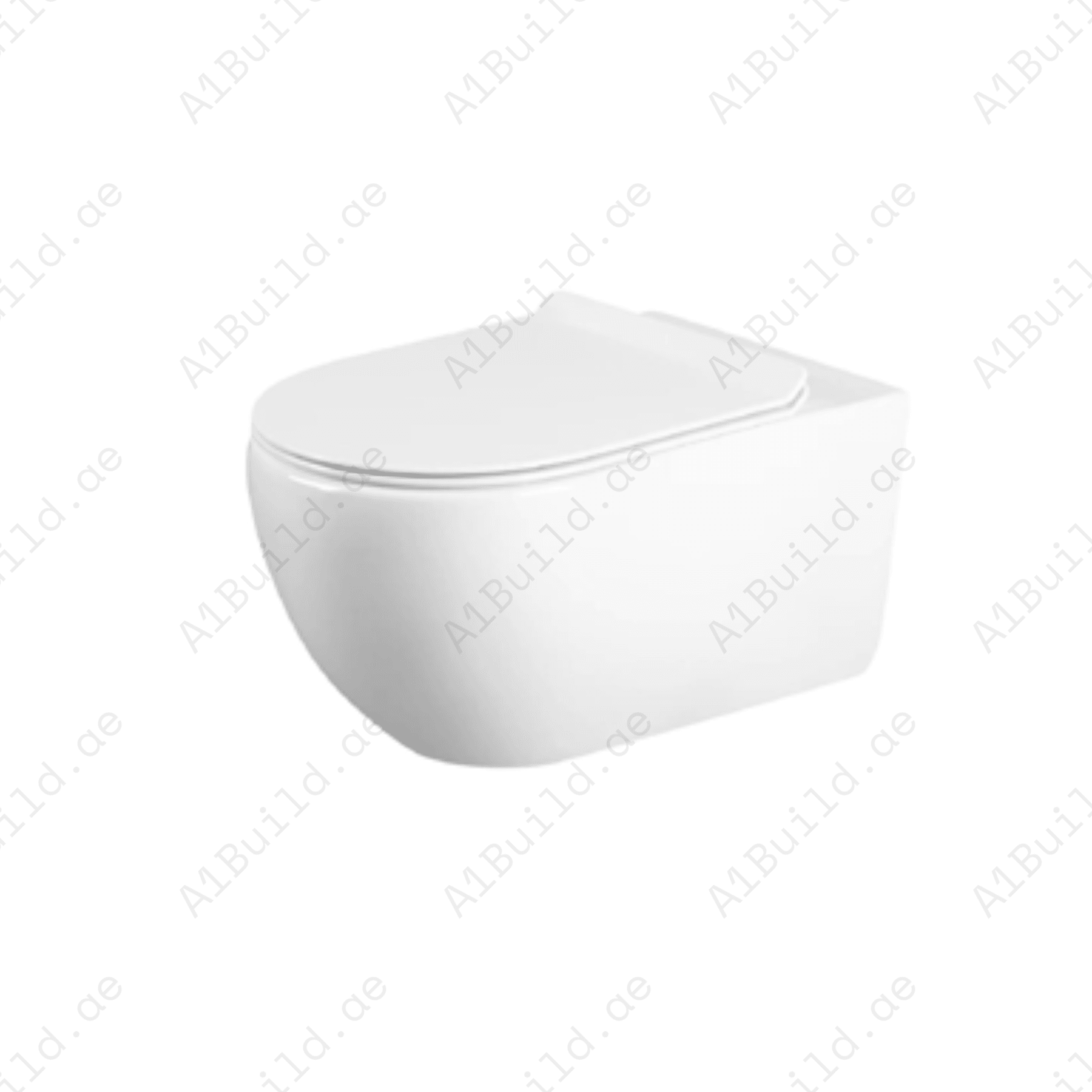 RIMLESS WALL HUNG W.C, SIZE555*365*355 MM, WHITE COLOR. STEINHEIM – DUNE: SLIM DUROPLAST SOFT- CLOSING SEAT AND COVER, WHITE COLOR