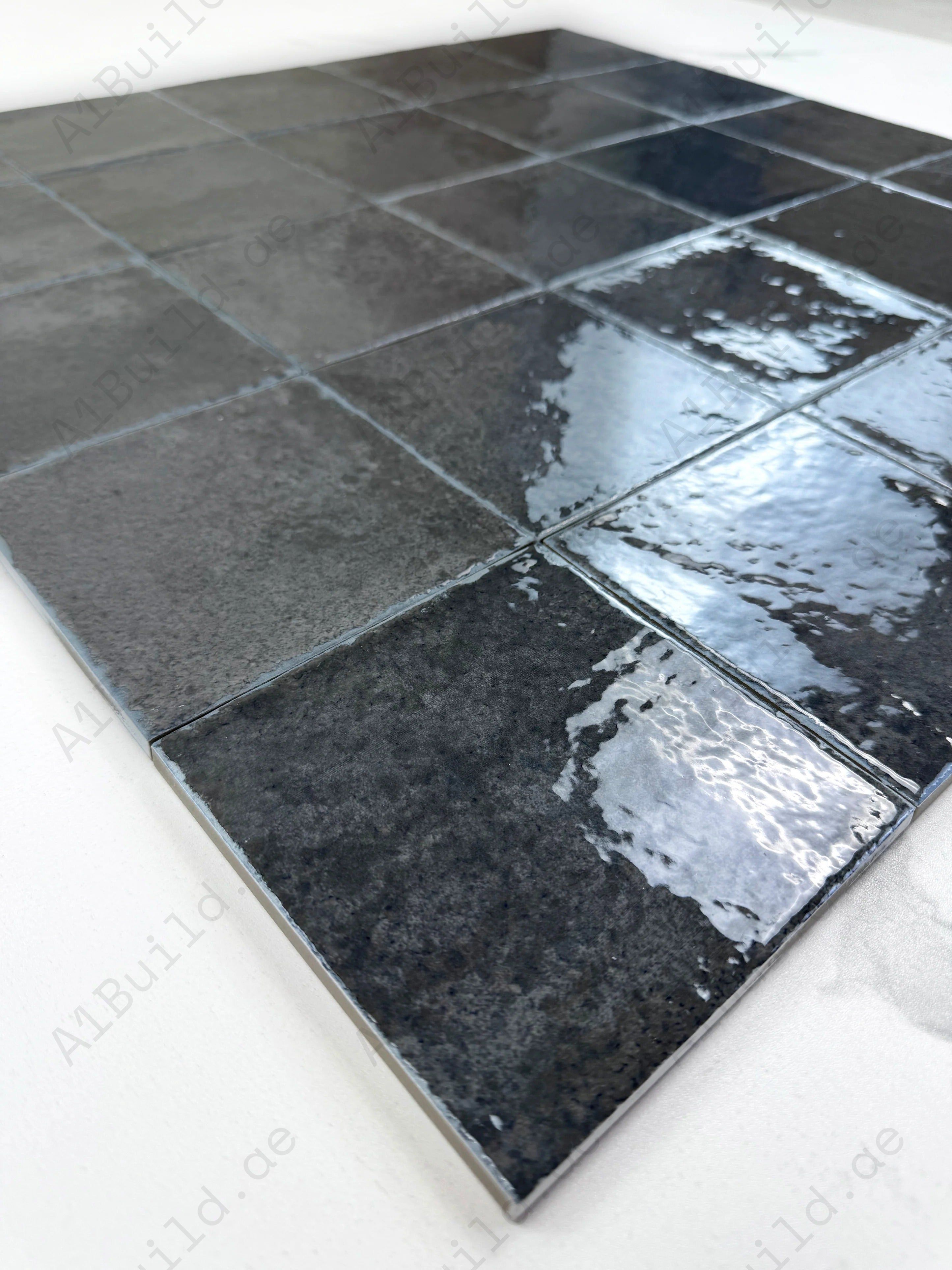 Radiant Harmony Deep Black Glossy Porcelain Subway Tiles durable, waterproof and elegant. Perfect for kitchens, bathrooms, walls, floors and backsplash designs.