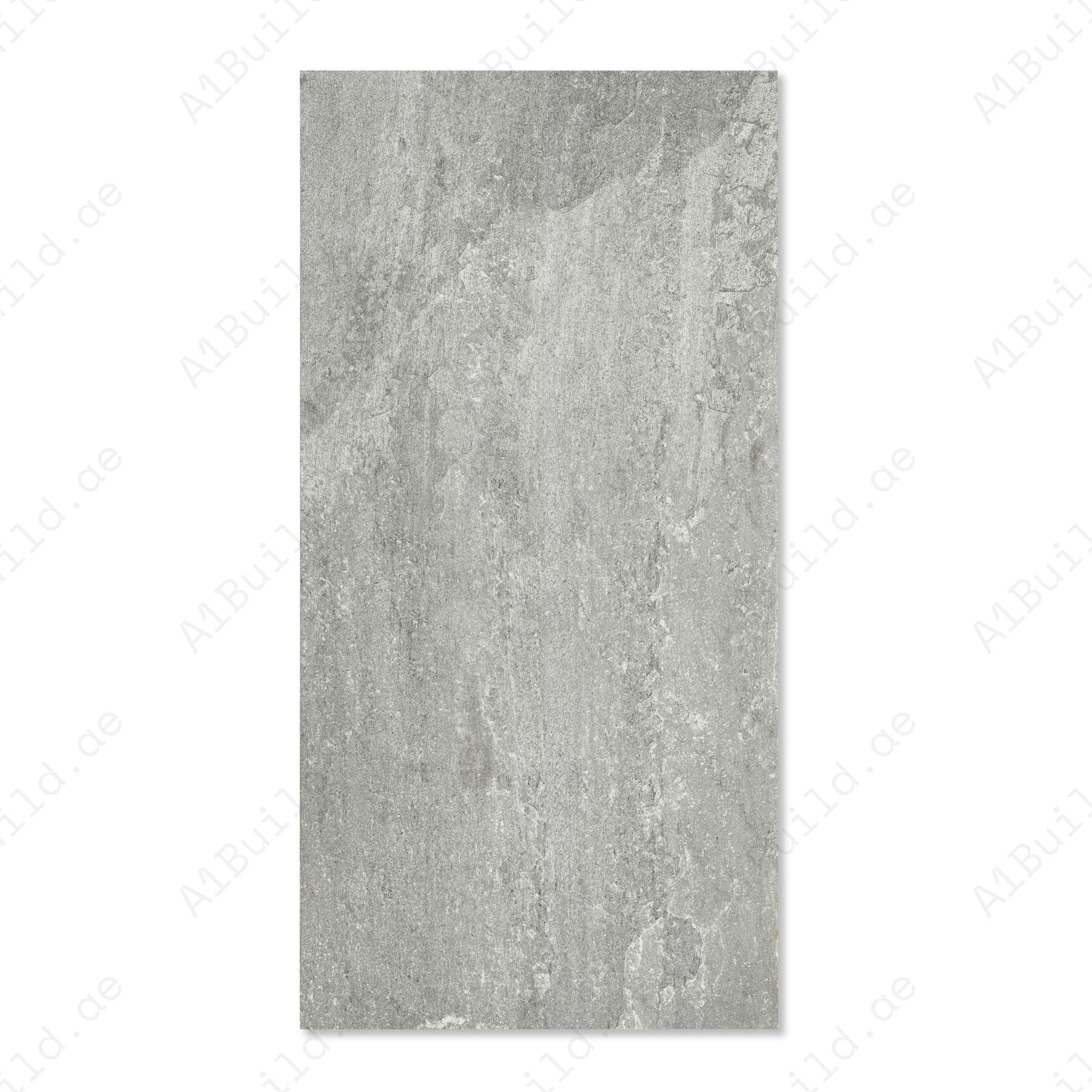 Rasa Grey matt porcelain tile 60x120cm x2mm with natural stone texture, durable large format surface ideal for modern floors, walls and stylish interiors.