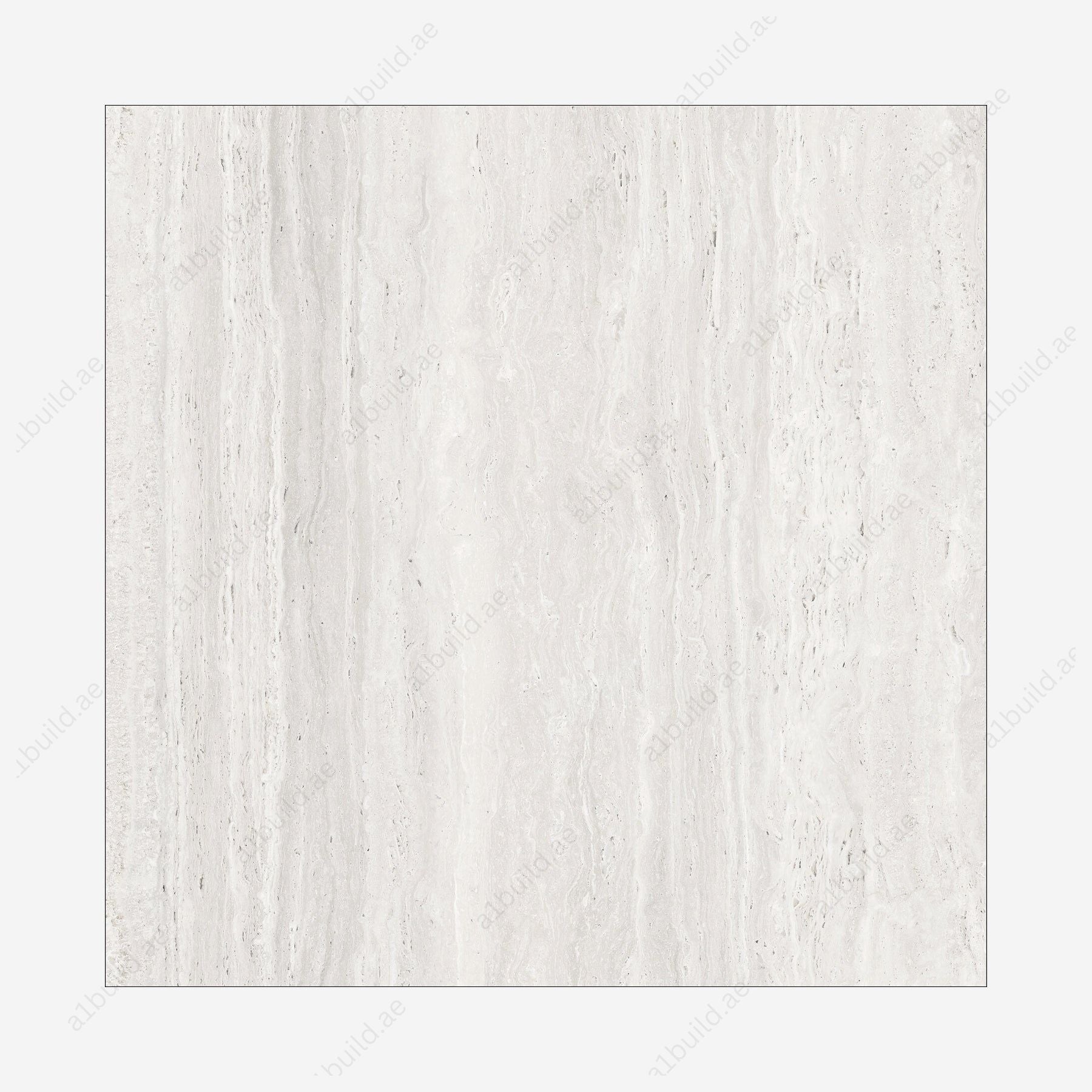 Roma Travertine Bianco (120X120cm 09mm Random Carving Matt Porcelain Tiles for Indoor Spaces)