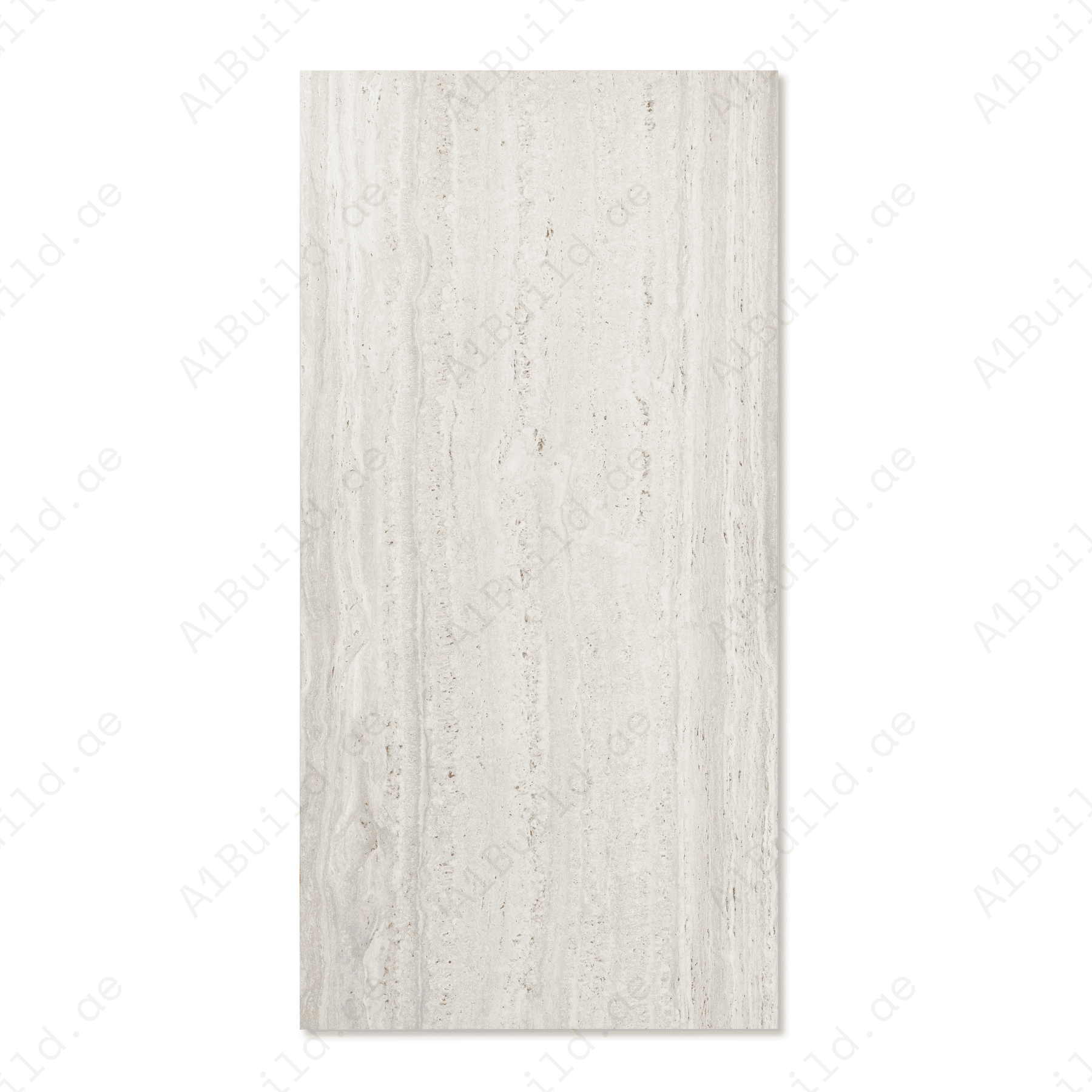 Roma Travertino Bianco porcelain tile 60x120cm 9mm thickness, white travertine marble look design, durable porcelain tile for elegant floors and walls.