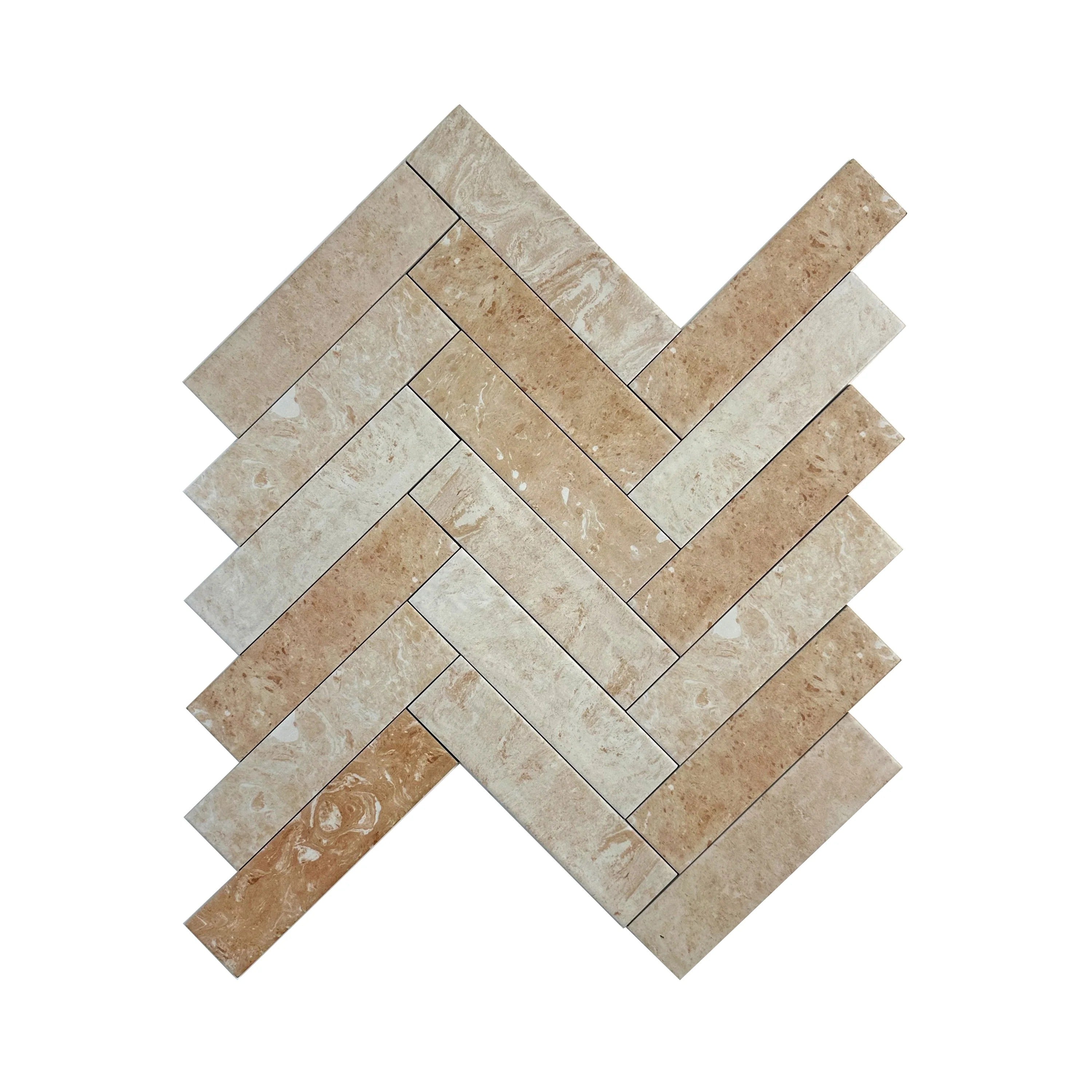 Rossa pink matte porcelain artisanal tile with a refined long-strip design. Durable, waterproof, and perfect for walls, backsplashes, and modern interiors.