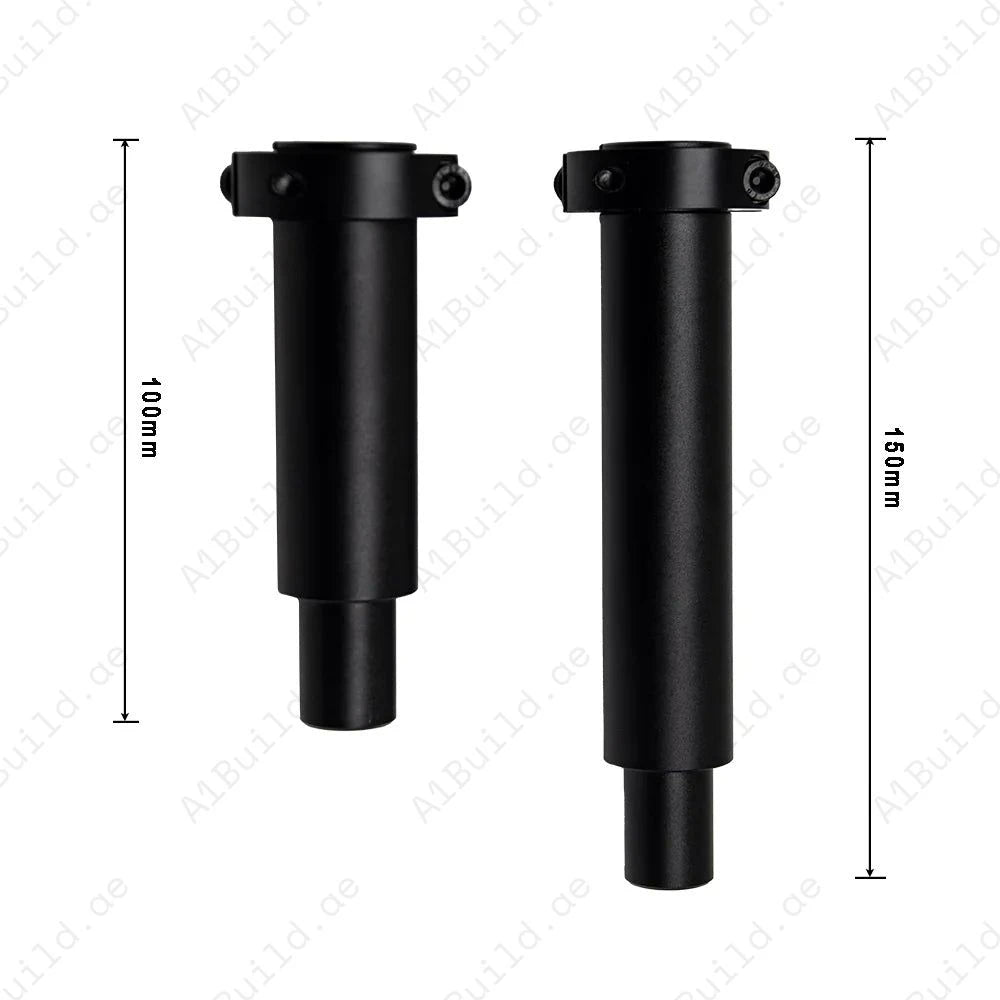 Round Ceiling Shower Arm 150mm - Matte Black Finish for Modern Bathrooms