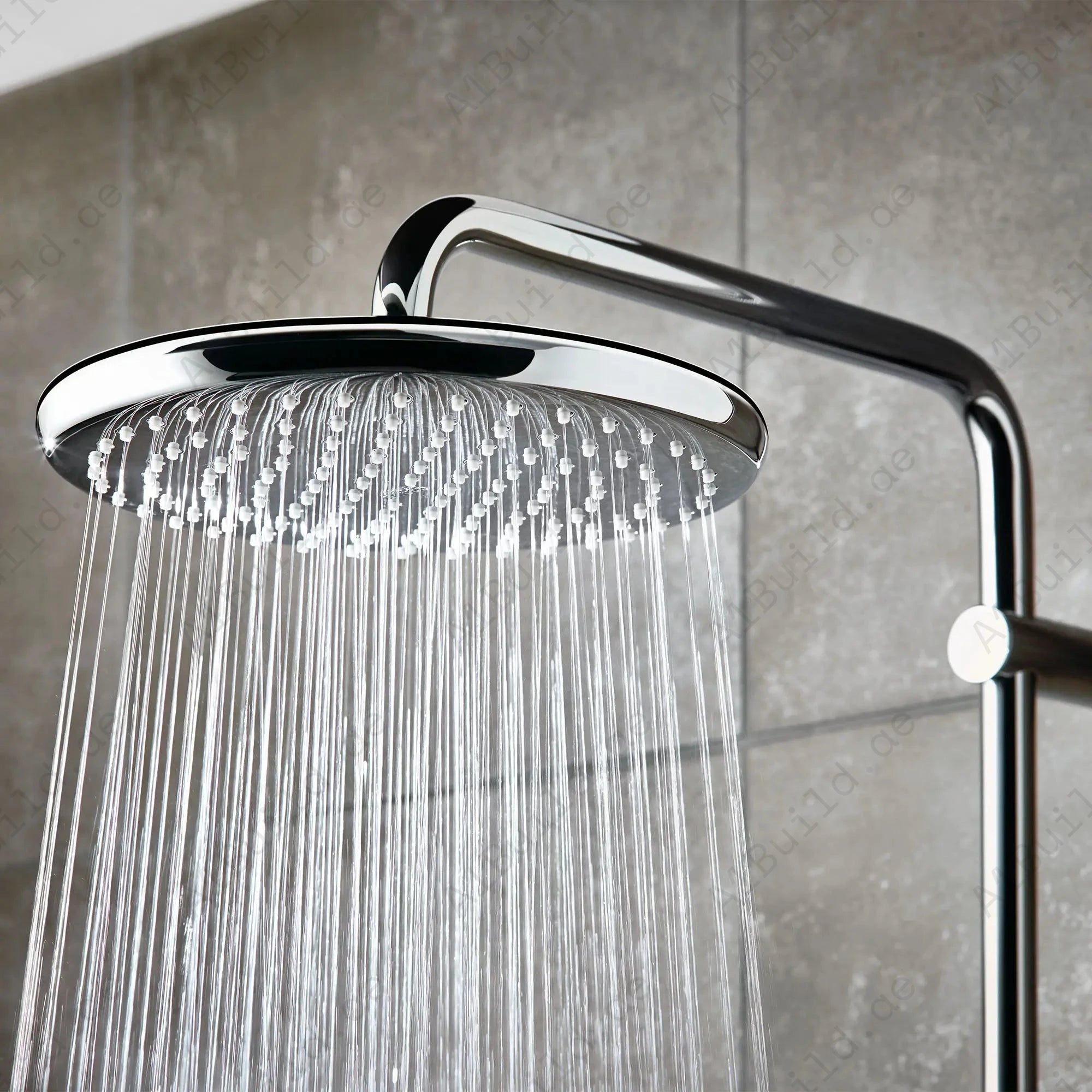 Round Shower Arm 400mm – Premium Chrome, 100% Made in Germany | Hesanit
