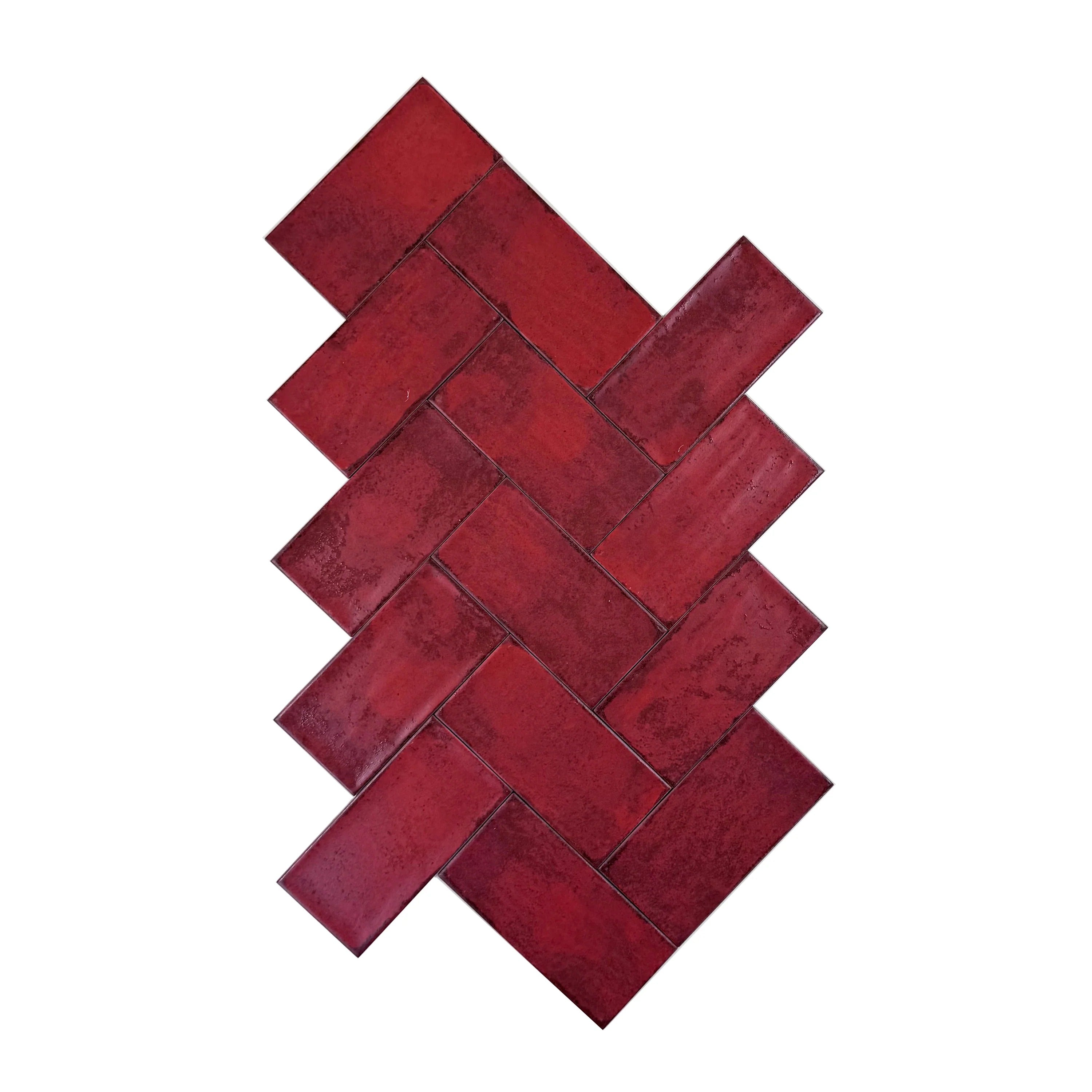 Ruby Red Matte Ceramic Artisanal Tile – Premium ceramic tile with a durable matte finish, ideal for elegant walls, floors, kitchens, bathrooms, and feature areas.
