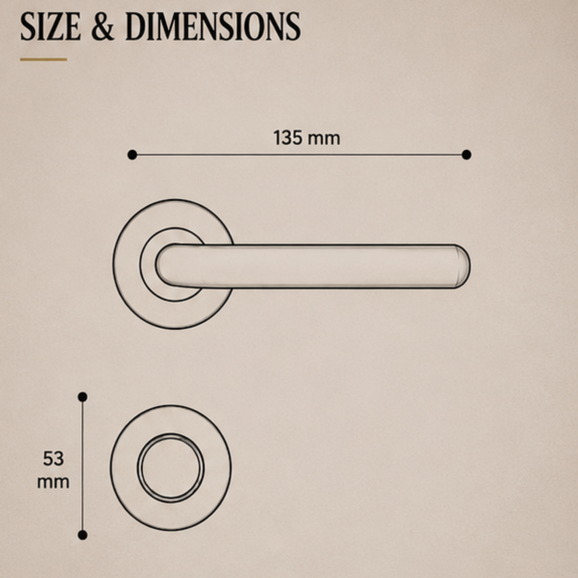 SRH.07 premium stainless steel door lock handle with a sleek brushed finish. Designed for luxury homes, hotels, offices, and stylish modern interiors.
